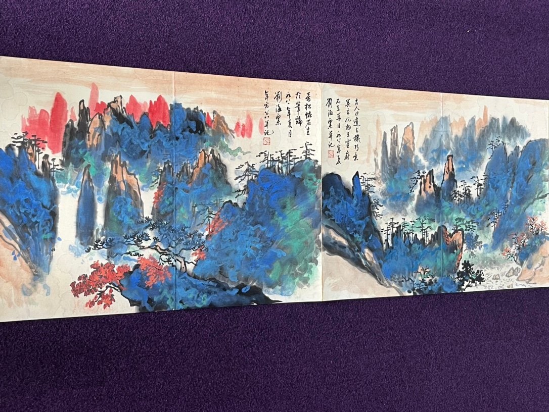 Chinese scroll painting Liu Haisu