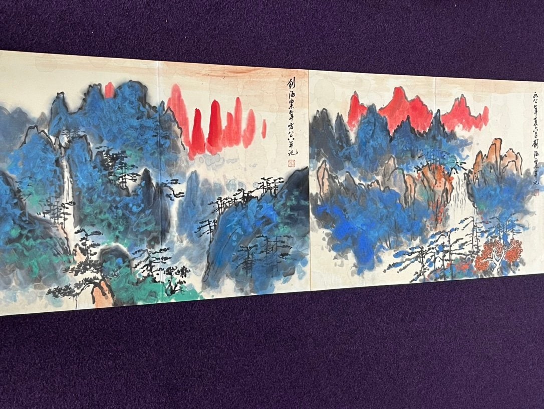 Chinese scroll painting Liu Haisu