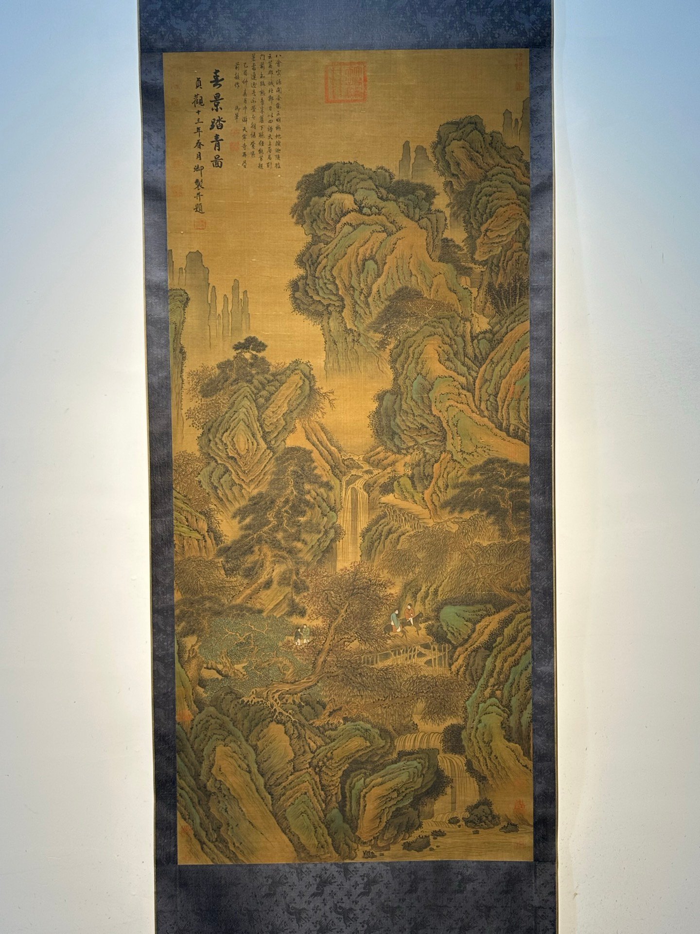 Chinese scroll painting Tang Taizong Li Shimin