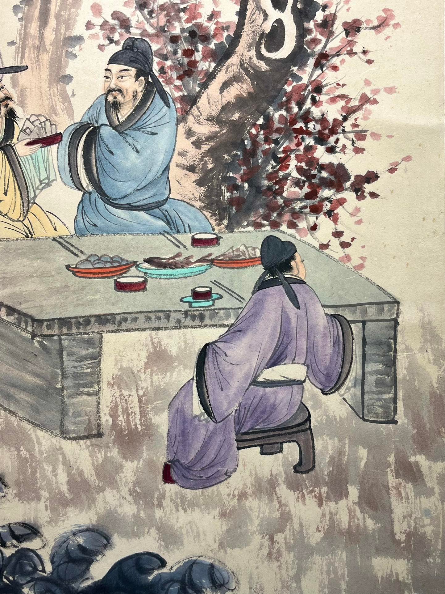 Chinese scroll painting Fu Baoshi