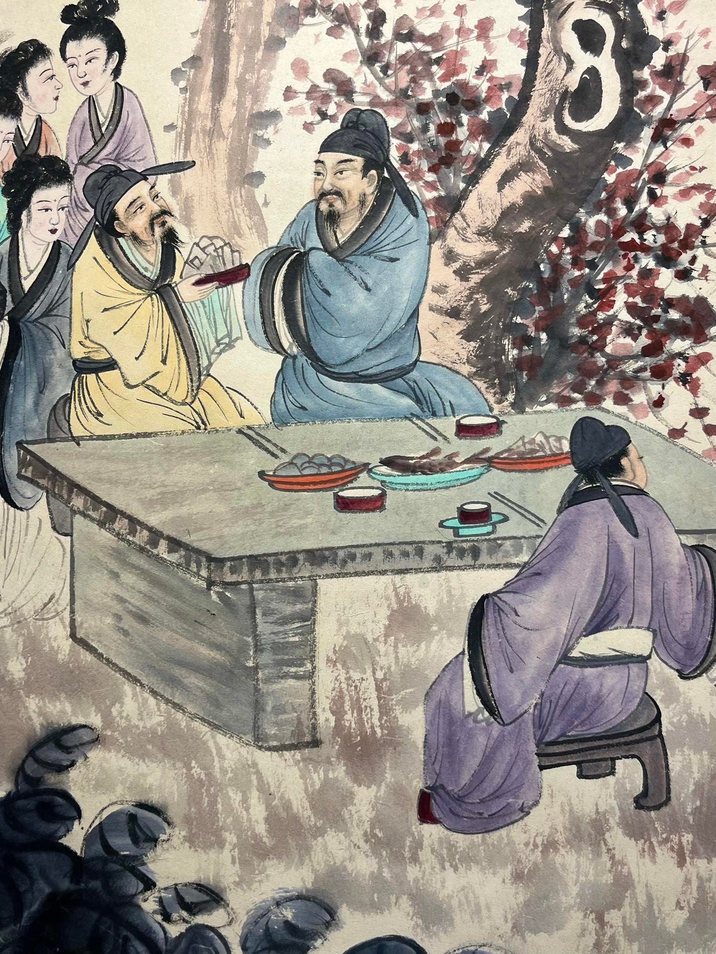 Chinese scroll painting Fu Baoshi