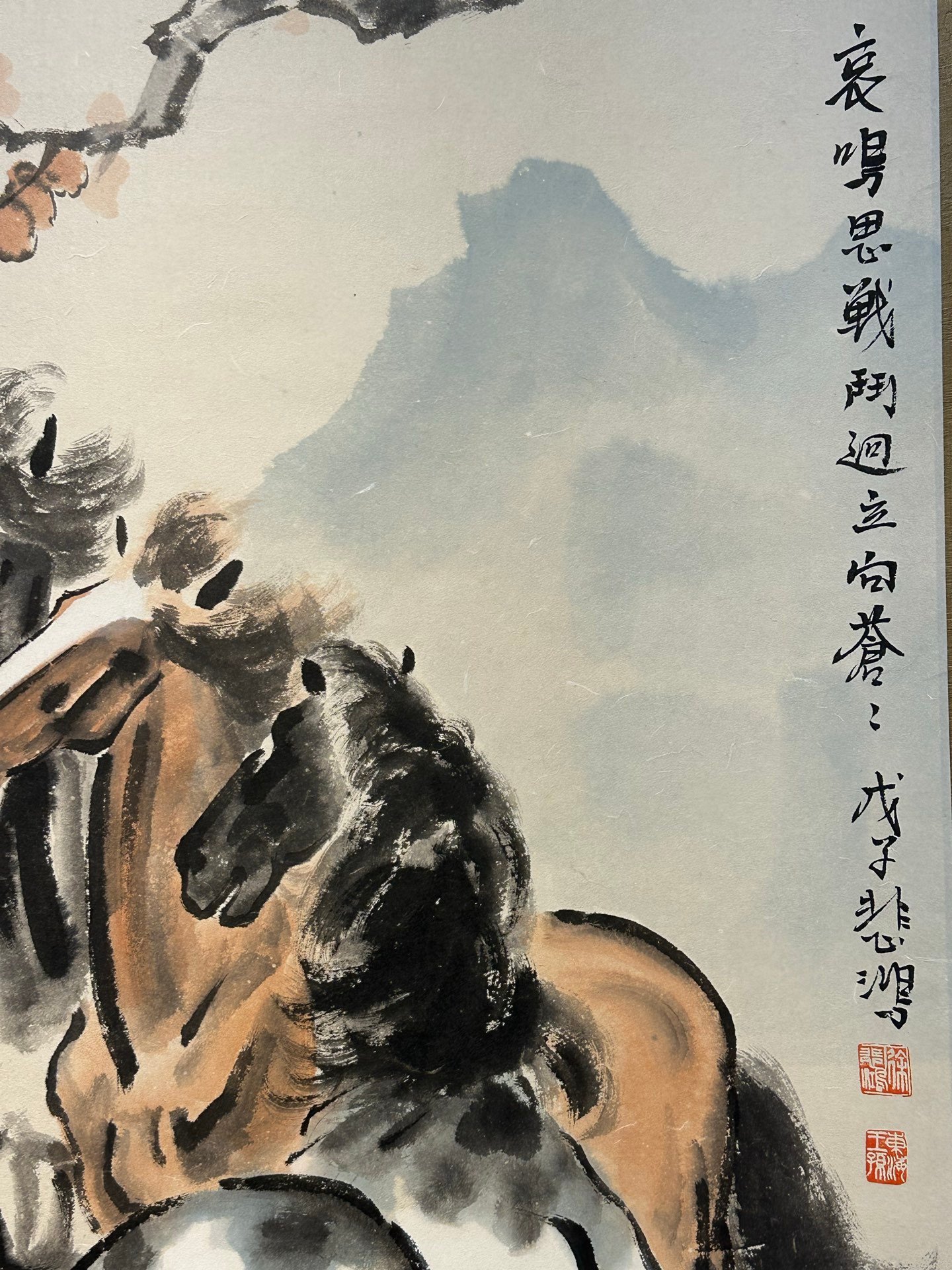 Chinese scroll painting Xu Beihong