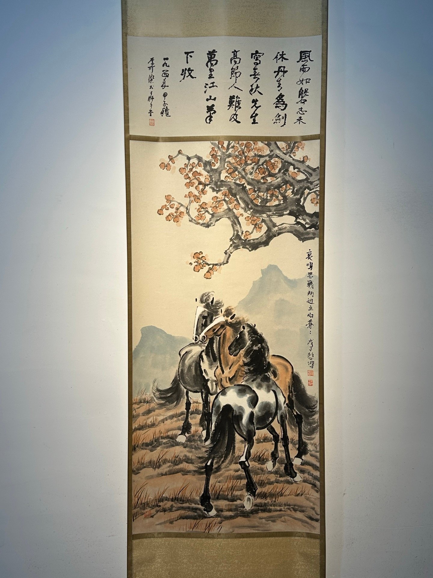 Chinese scroll painting Xu Beihong