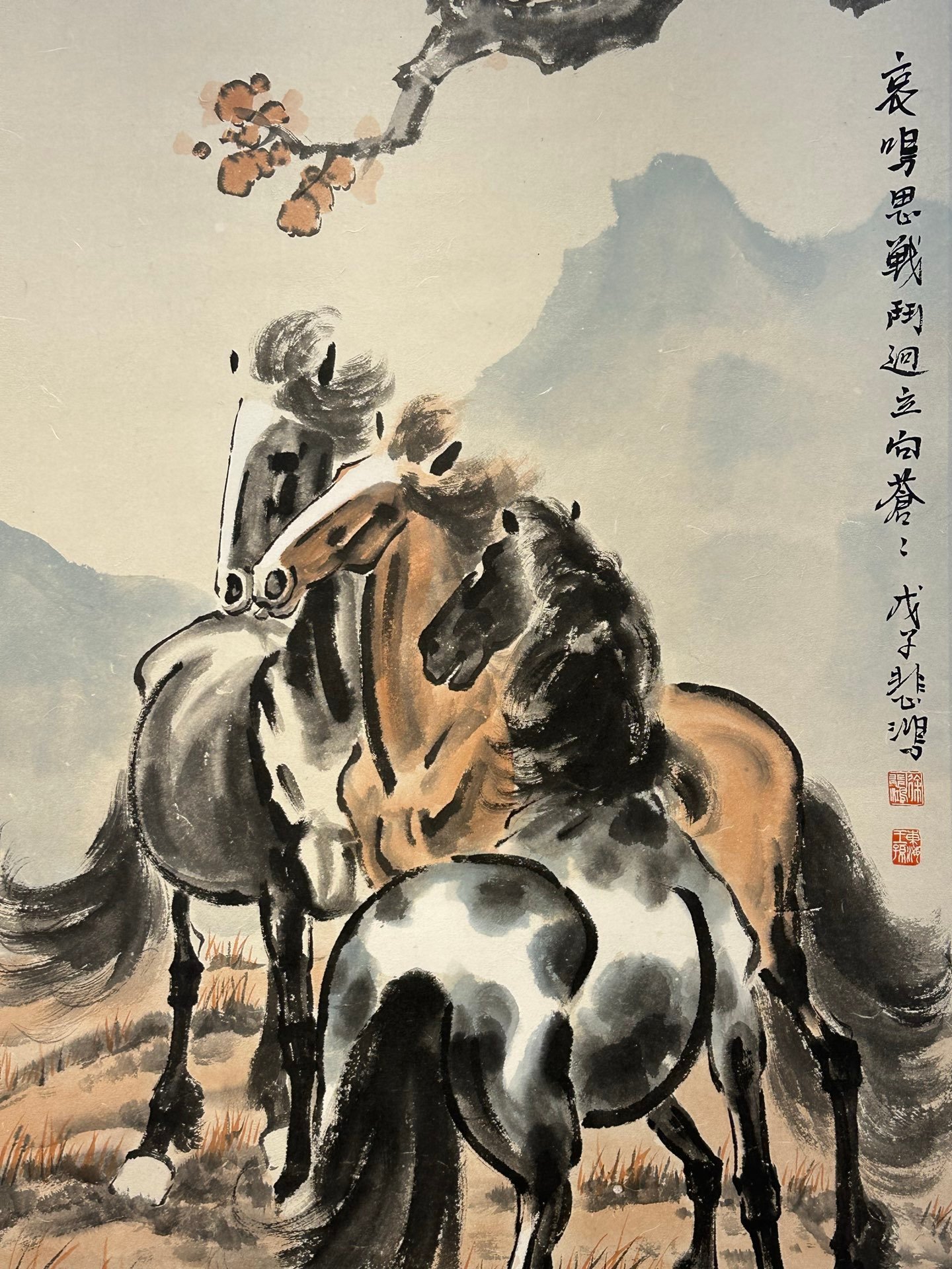 Chinese scroll painting Xu Beihong