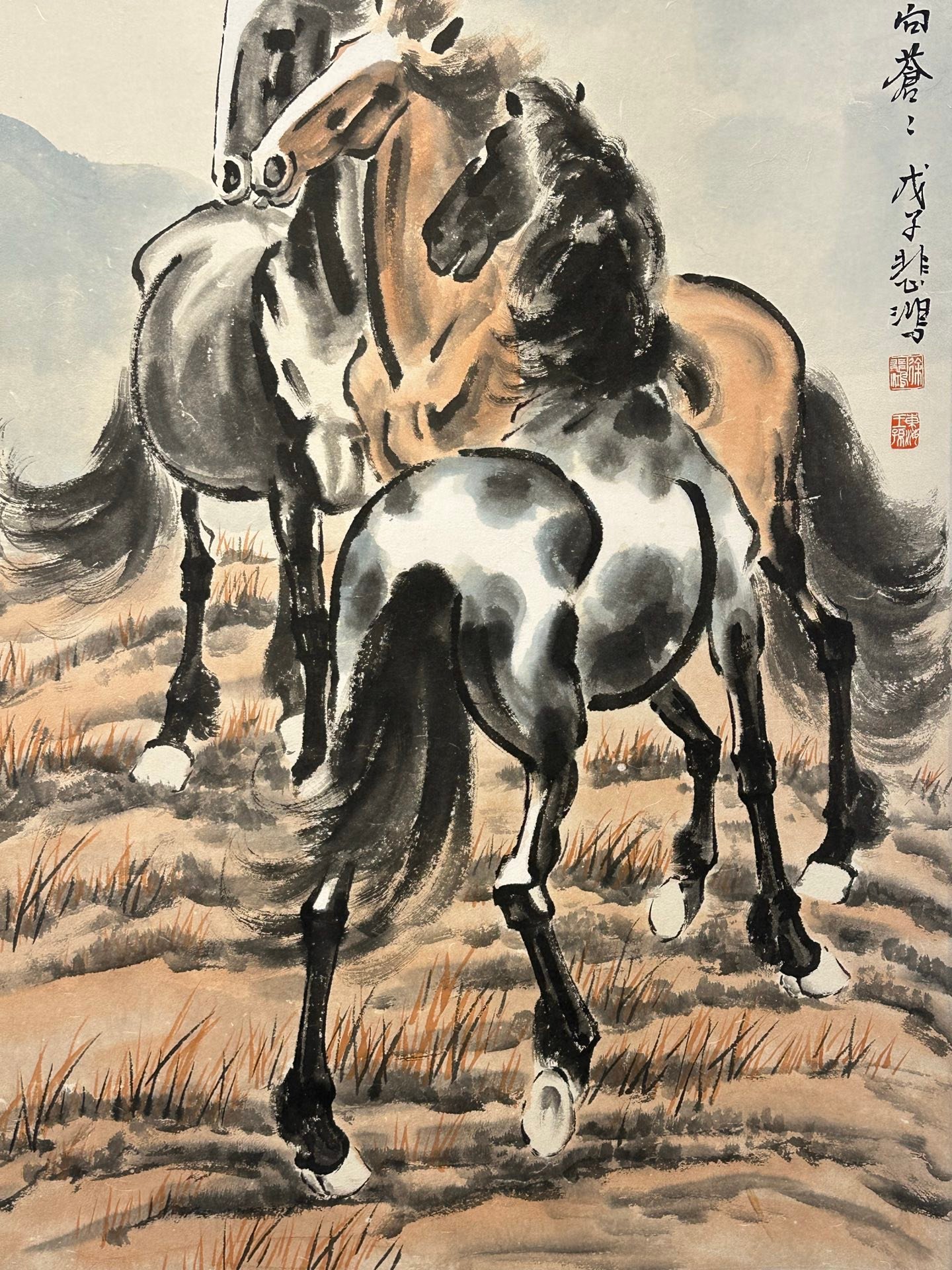 Chinese scroll painting Xu Beihong
