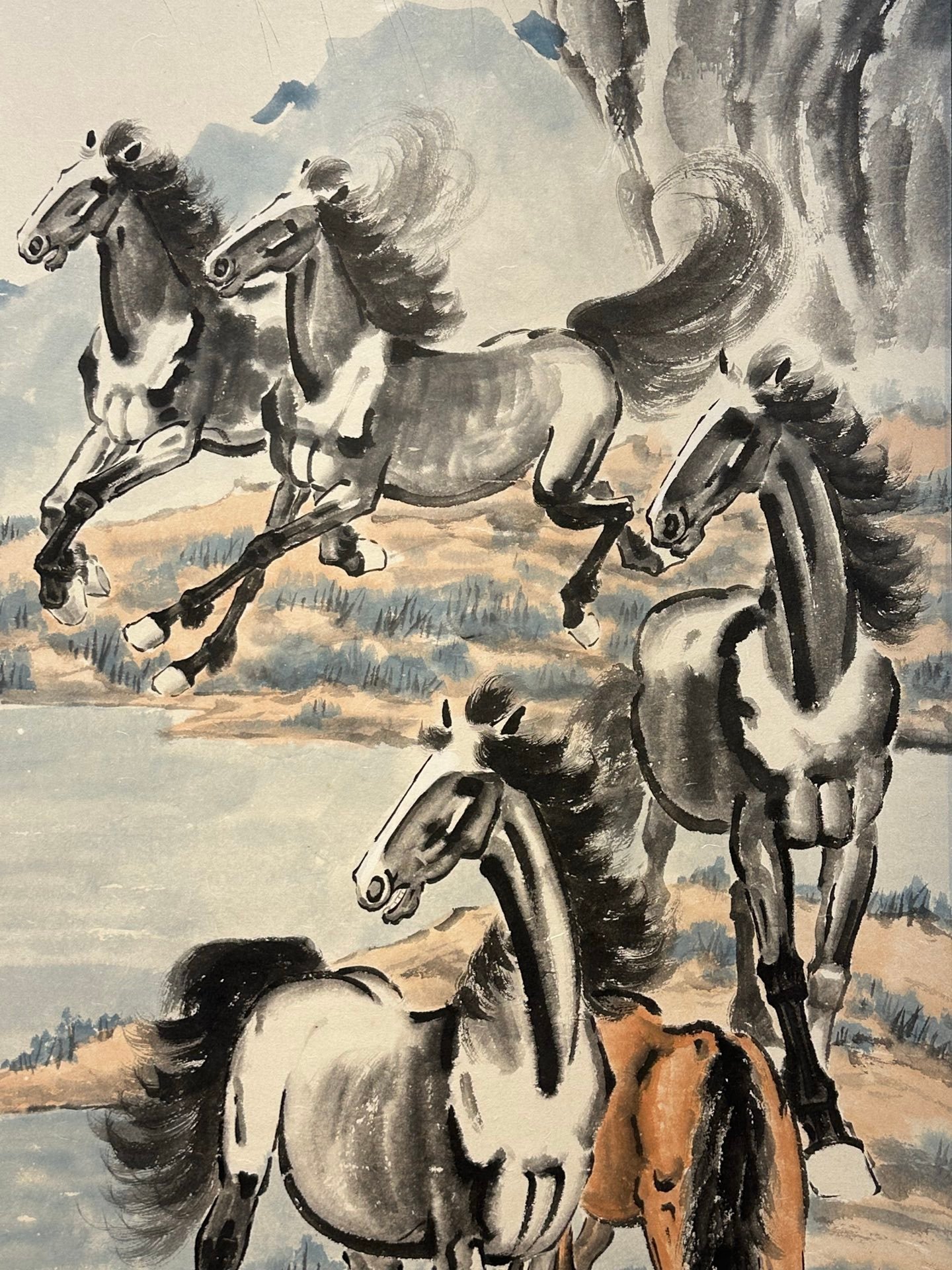 Chinese scroll painting Xu Beihong
