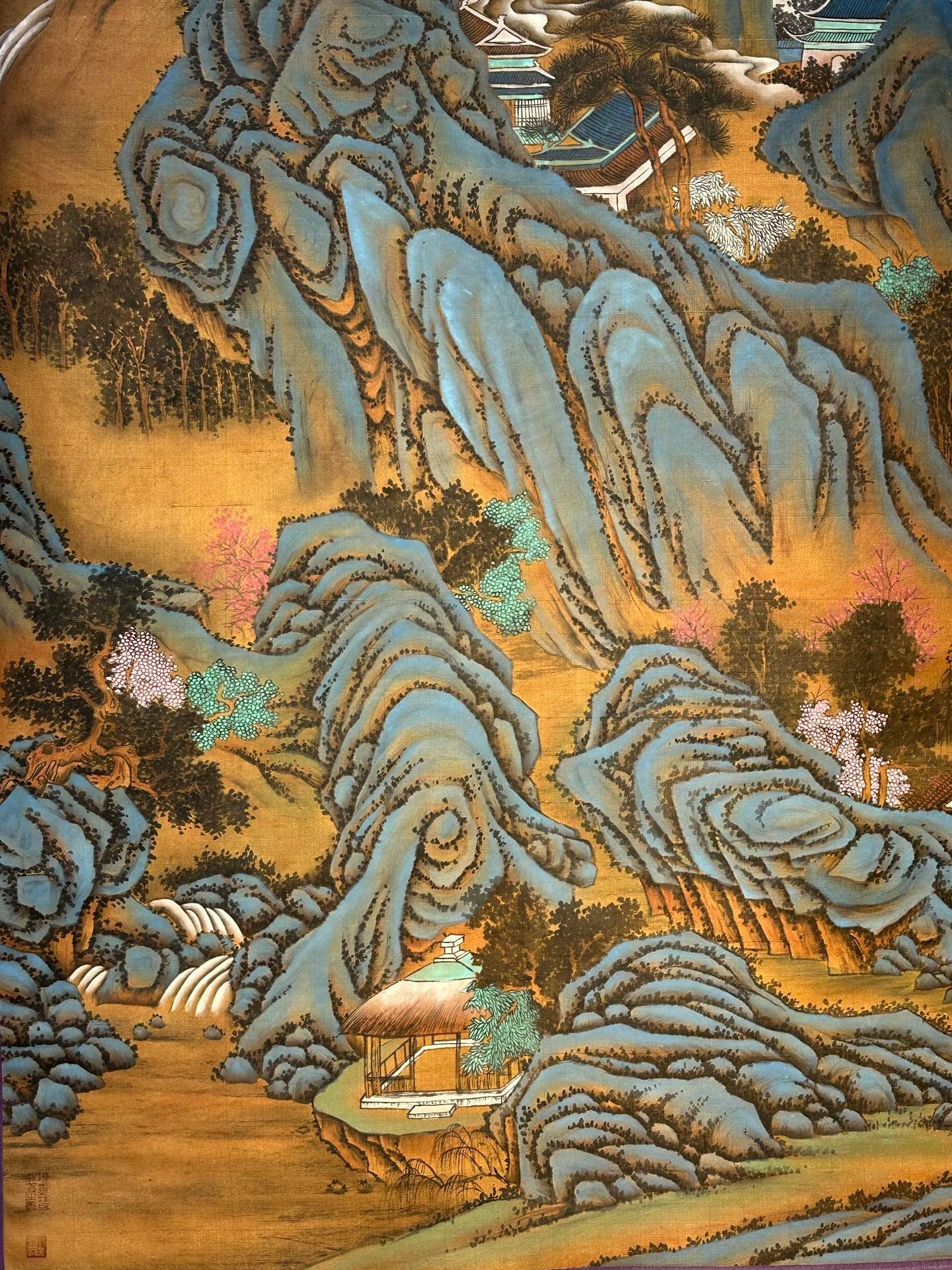 Chinese scroll painting Qin Shi Huang Ying Zheng