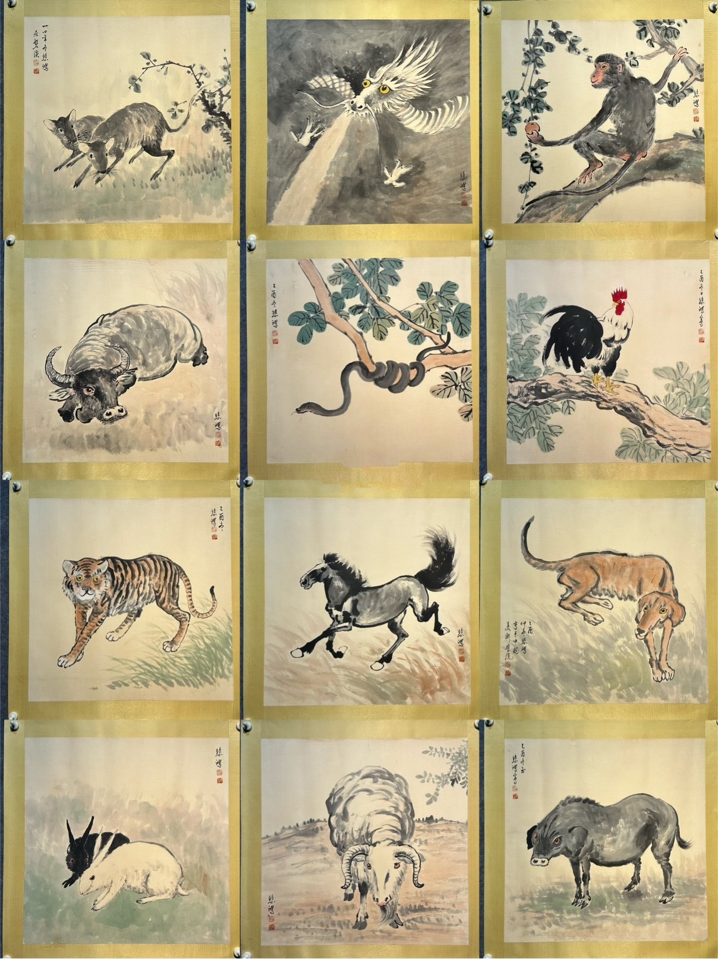 Chinese scroll painting Xu Beihong