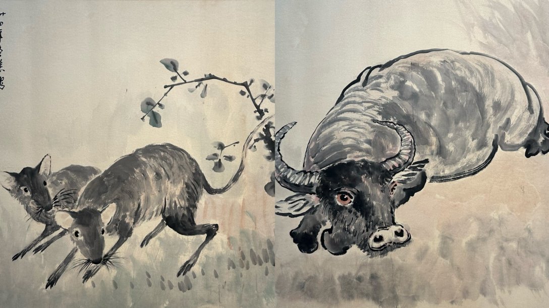 Chinese scroll painting Xu Beihong