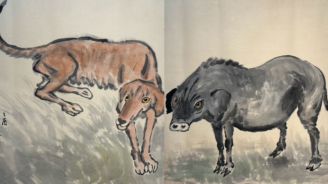 Chinese scroll painting Xu Beihong
