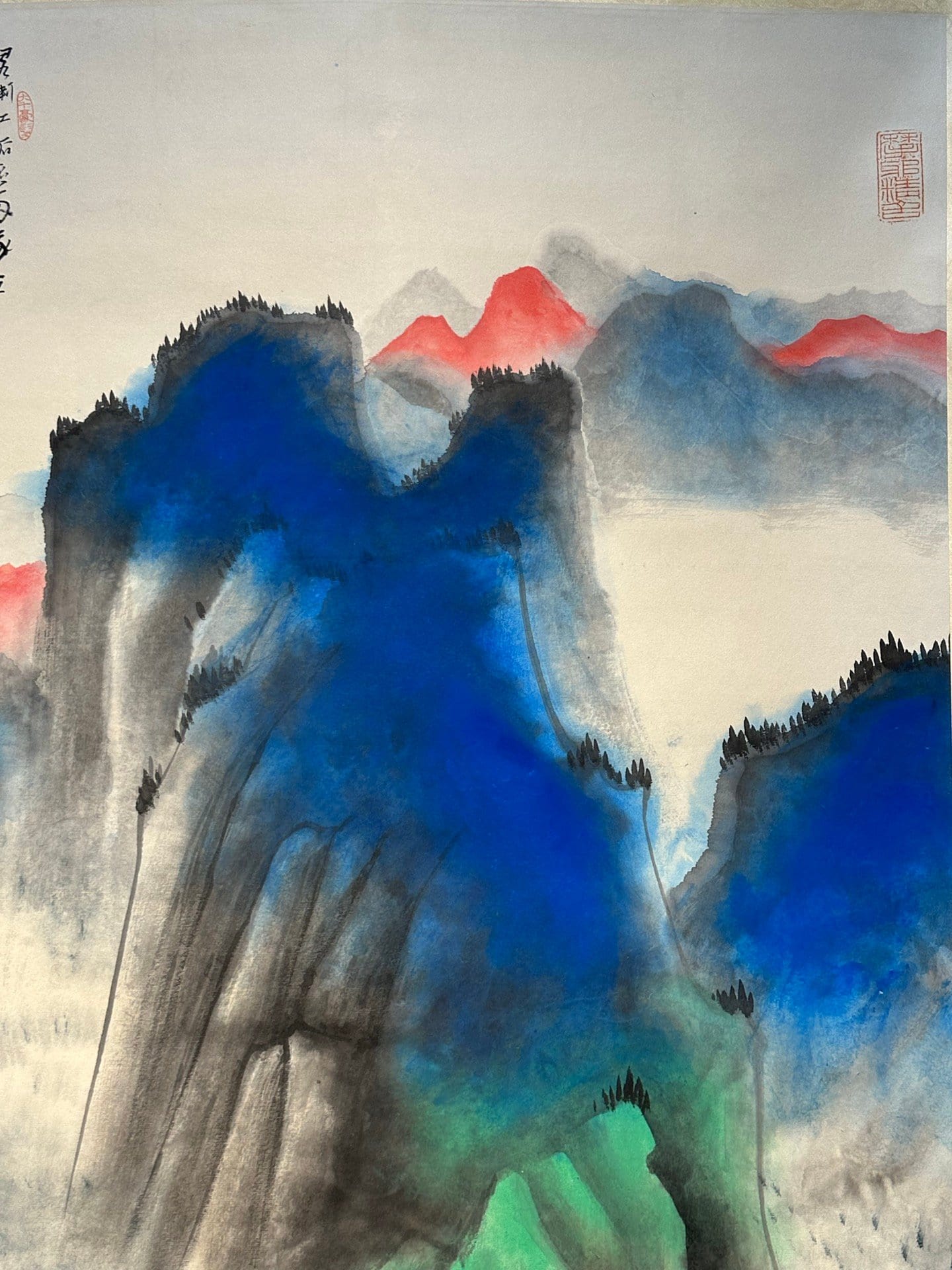 Chinese scroll painting Zhang Daqian