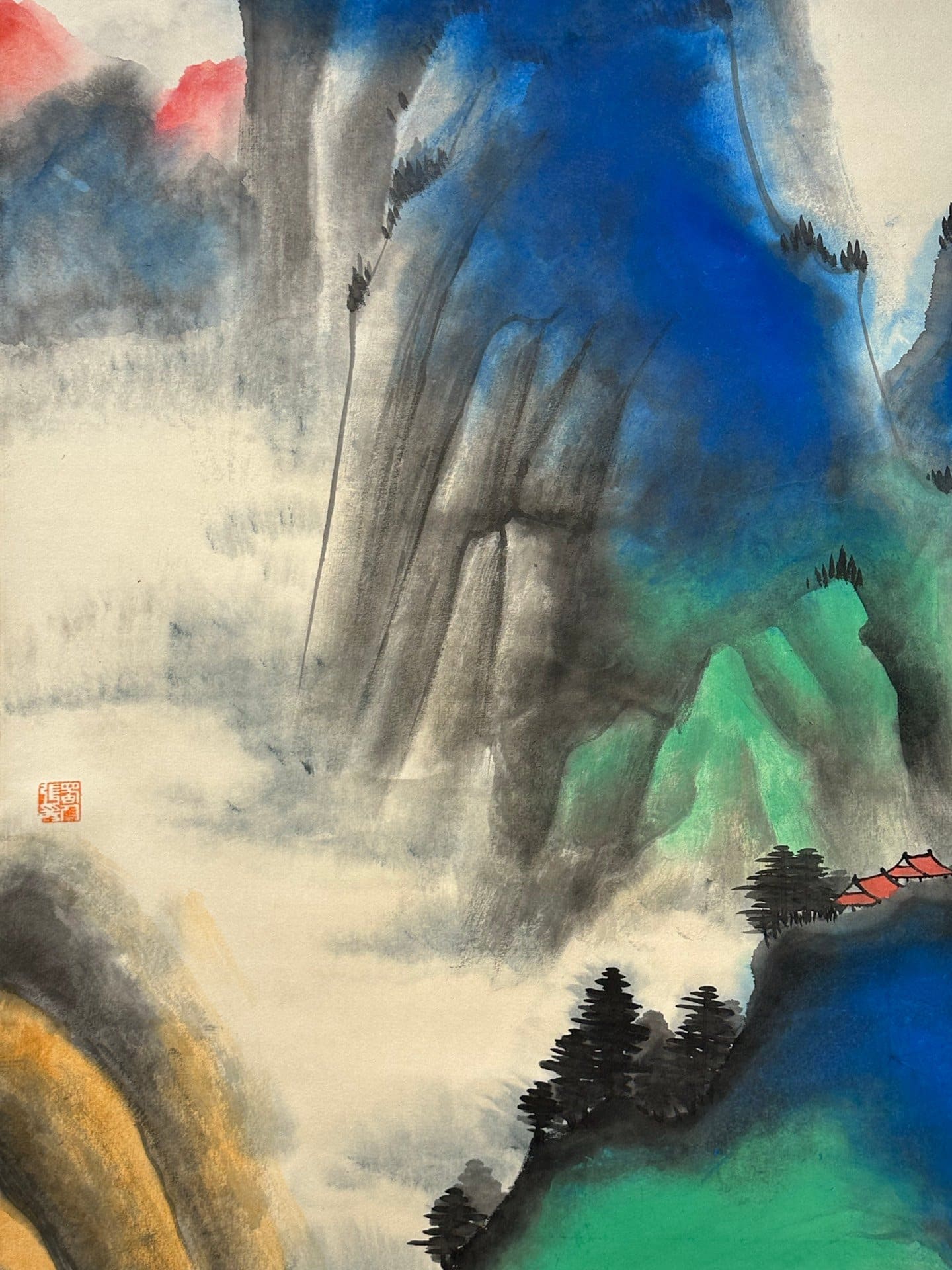 Chinese scroll painting Zhang Daqian