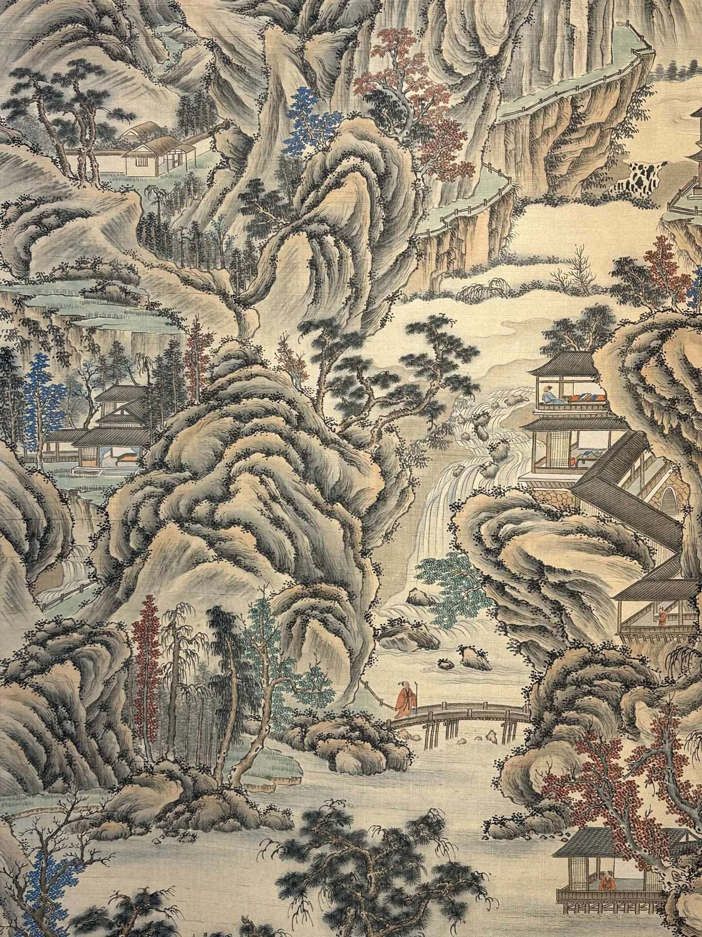 Chinese scroll painting Zhang Daqian