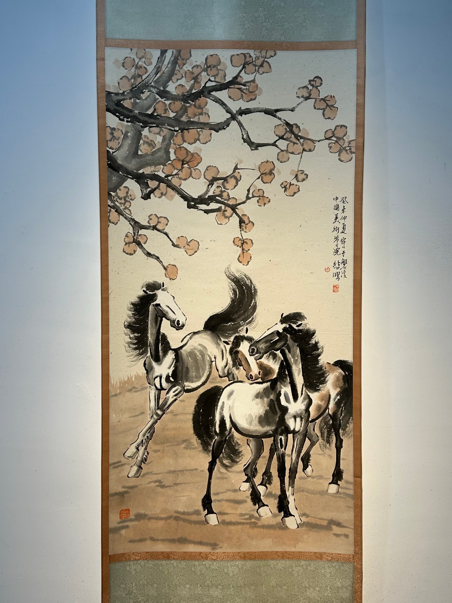 Chinese scroll painting Xu Beihong