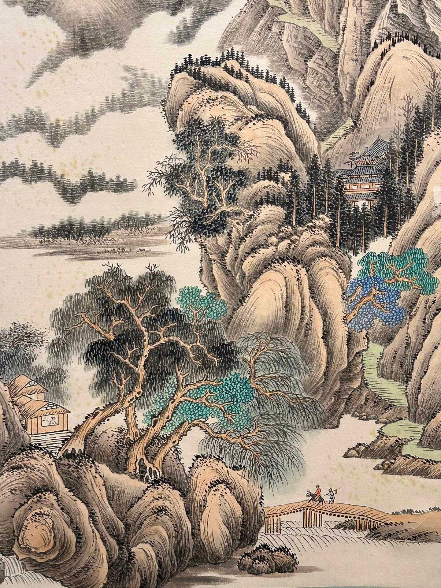 Chinese scroll painting Zhang Daqian