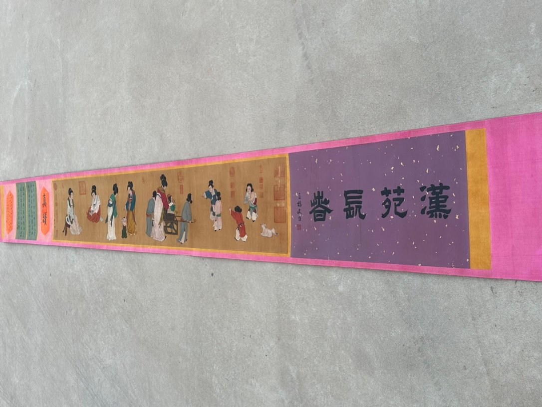 Chinese scroll painting Zhou Wenju