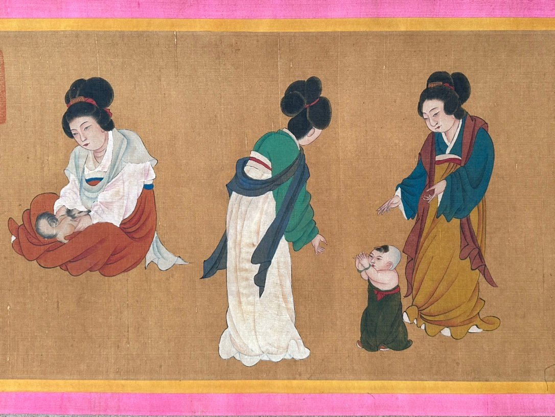 Chinese scroll painting Zhou Wenju