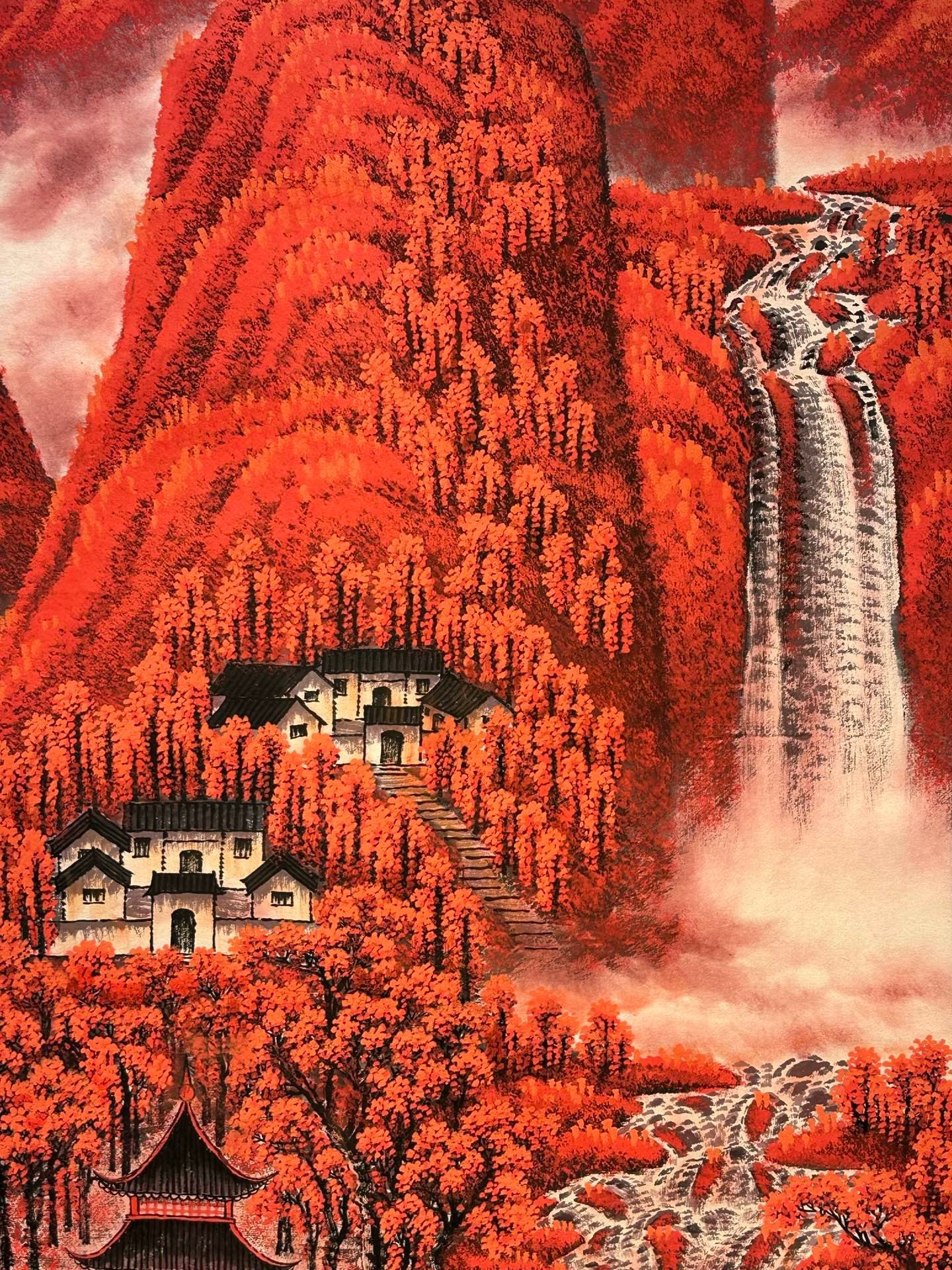 Chinese scroll painting Li Keran
