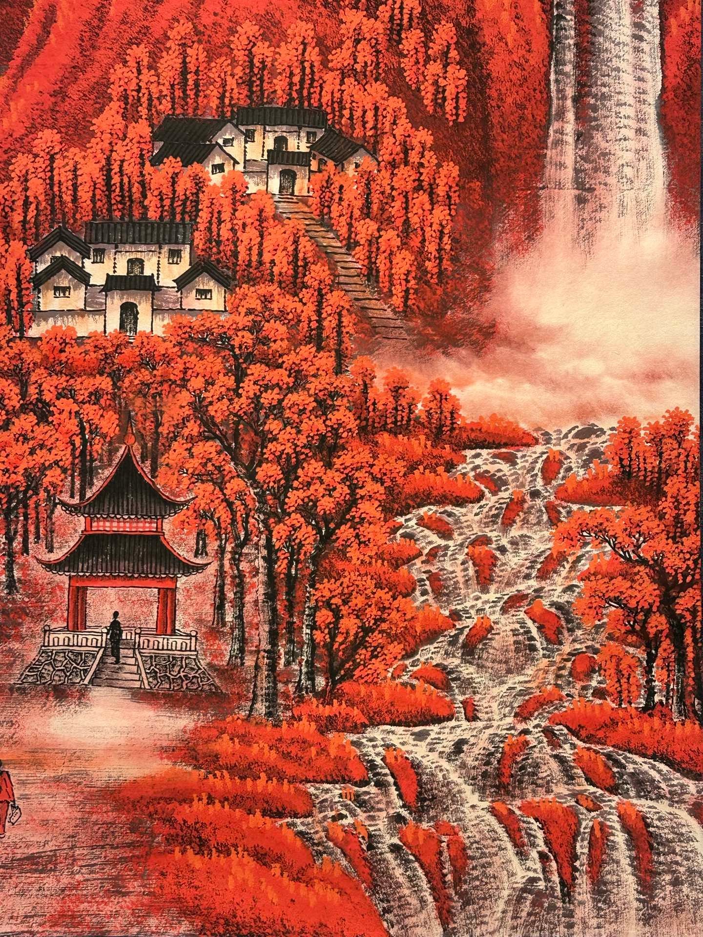 Chinese scroll painting Li Keran
