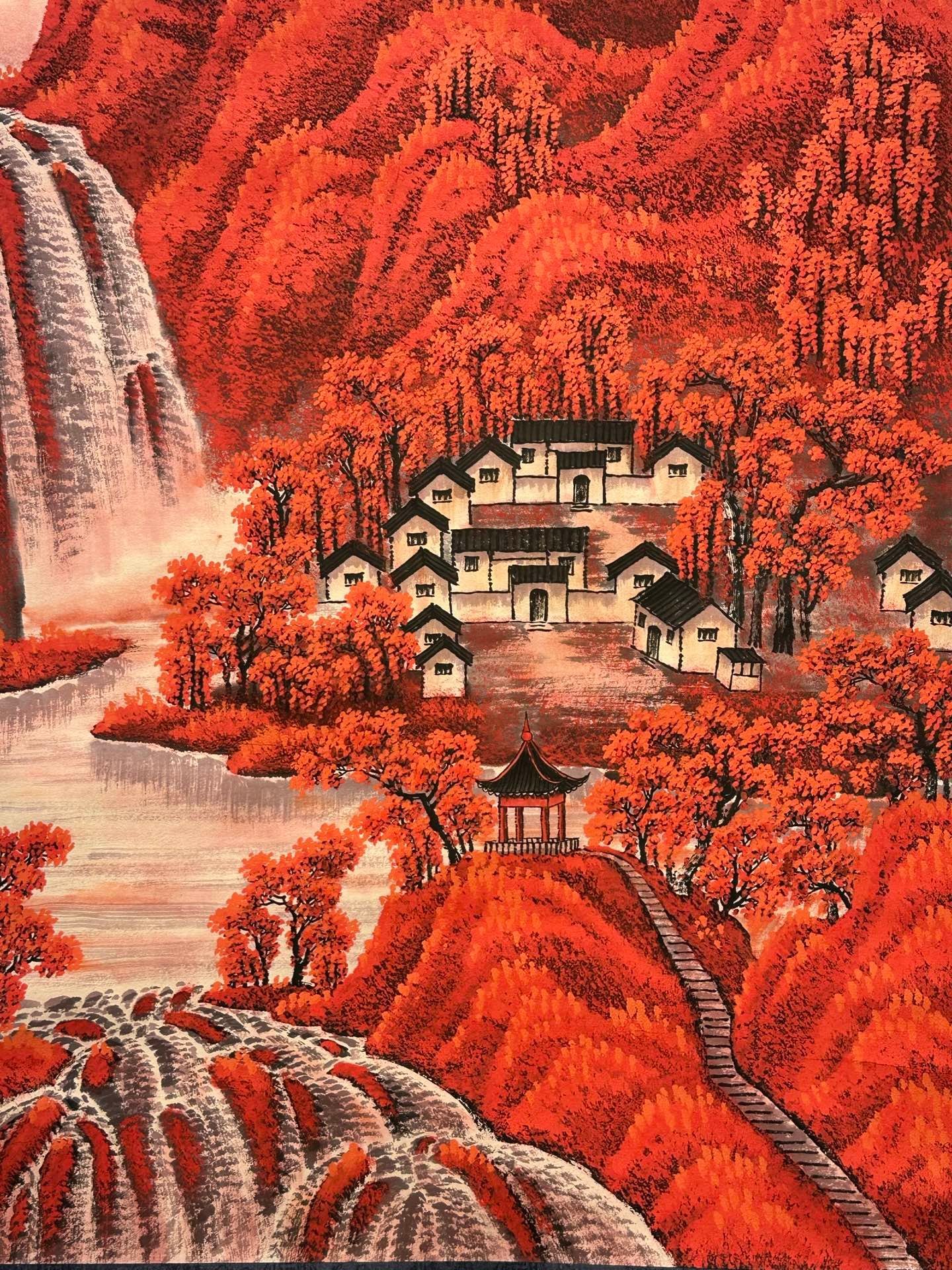 Chinese scroll painting Li Keran