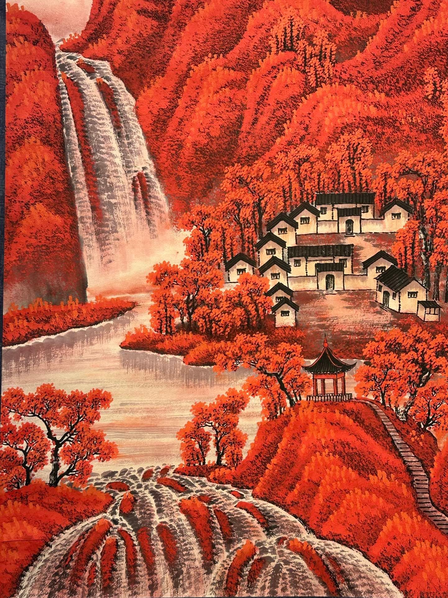 Chinese scroll painting Li Keran