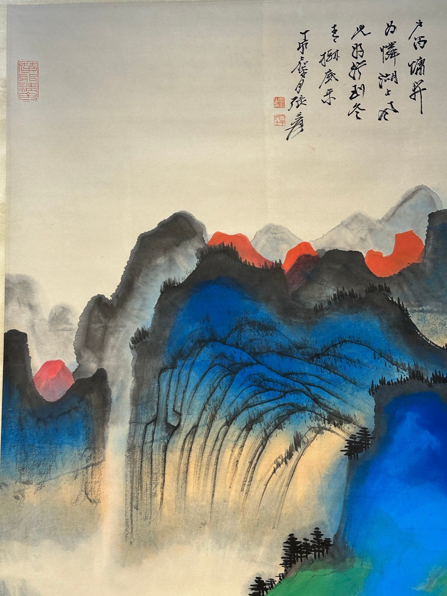 Chinese scroll painting Zhang Daqian