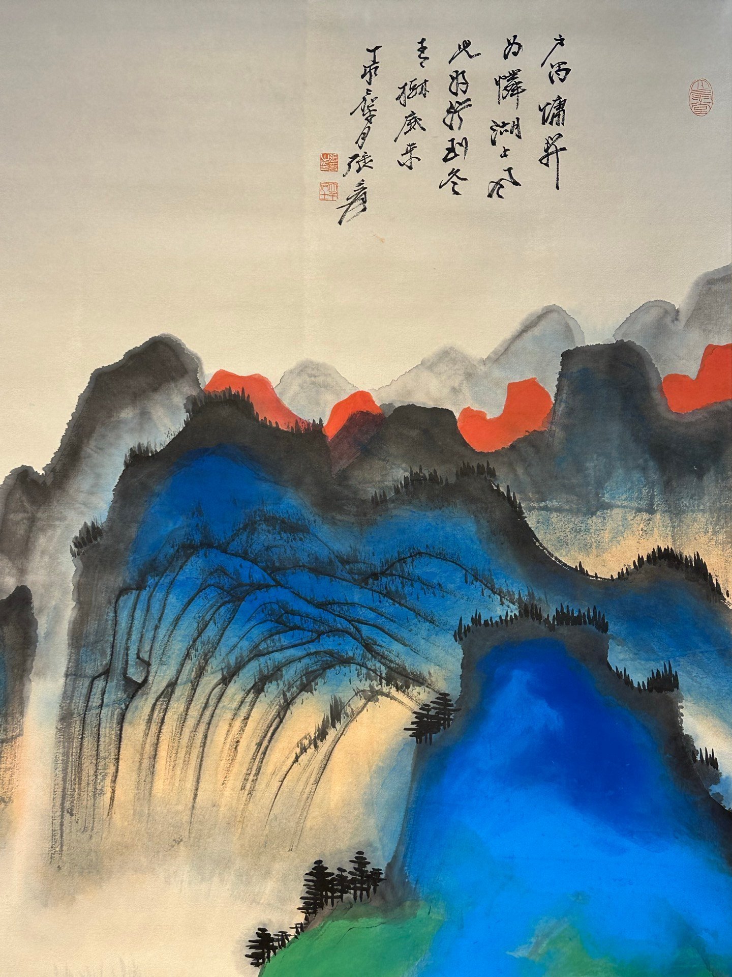 Chinese scroll painting Zhang Daqian