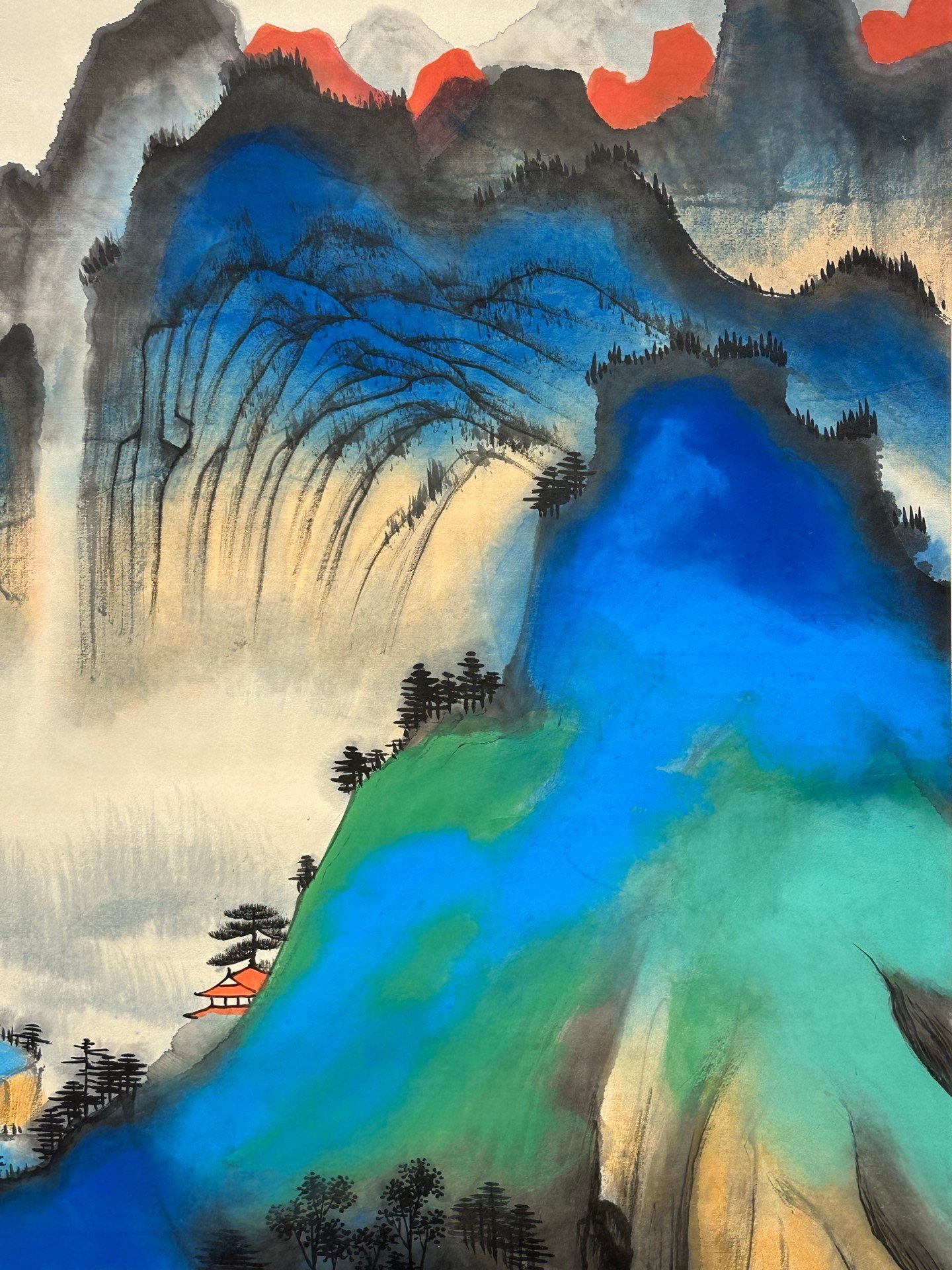 Chinese scroll painting Zhang Daqian