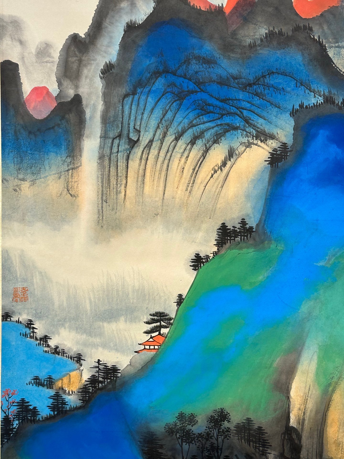 Chinese scroll painting Zhang Daqian