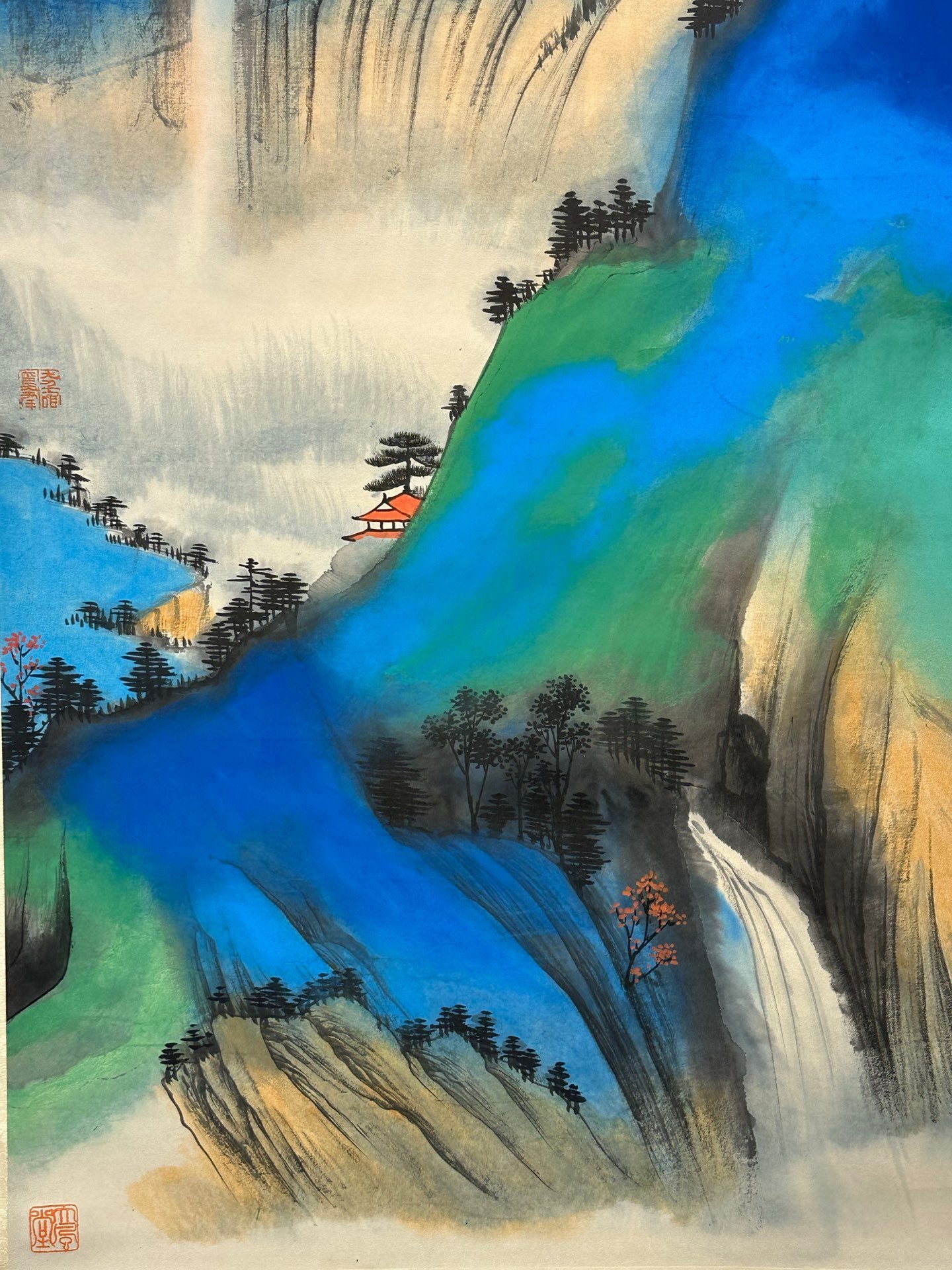 Chinese scroll painting Zhang Daqian