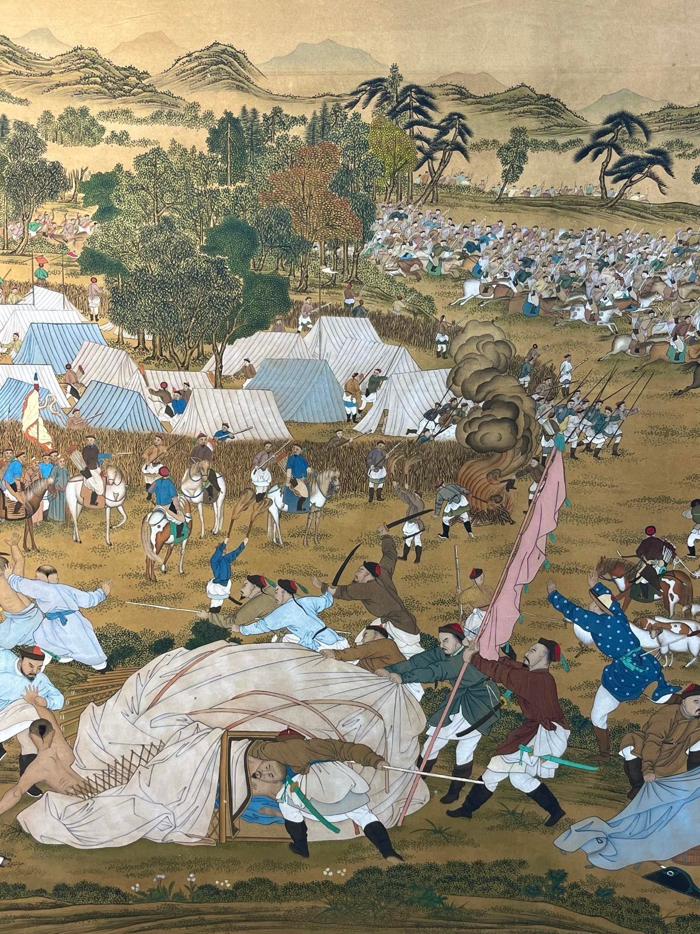 Chinese scroll painting Giuseppe