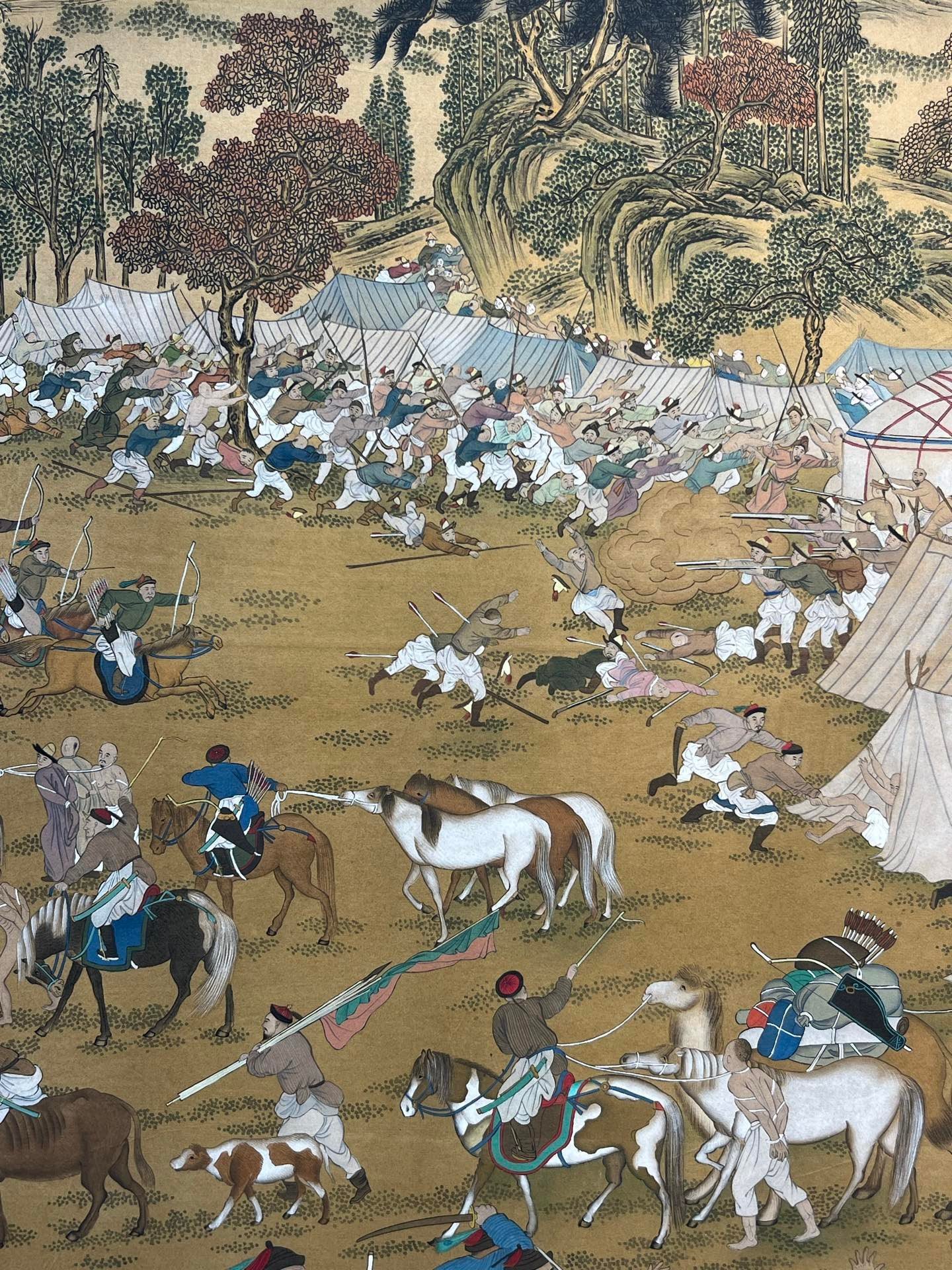 Chinese scroll painting Giuseppe