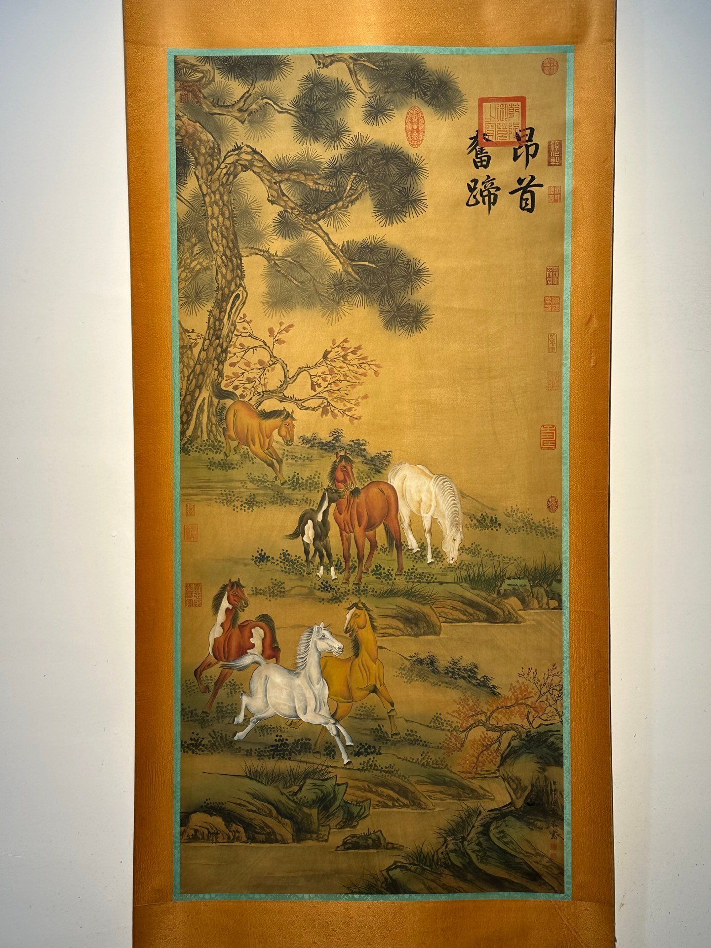 Chinese scroll painting Giuseppe