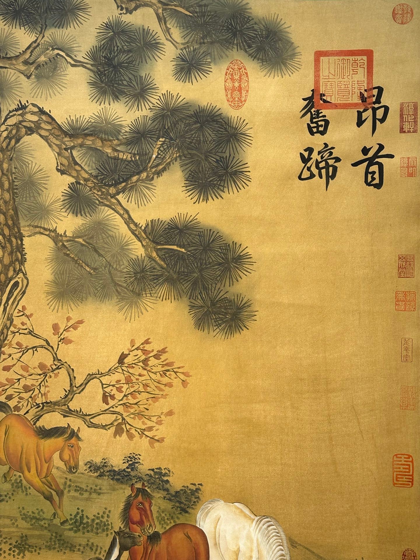 Chinese scroll painting Giuseppe