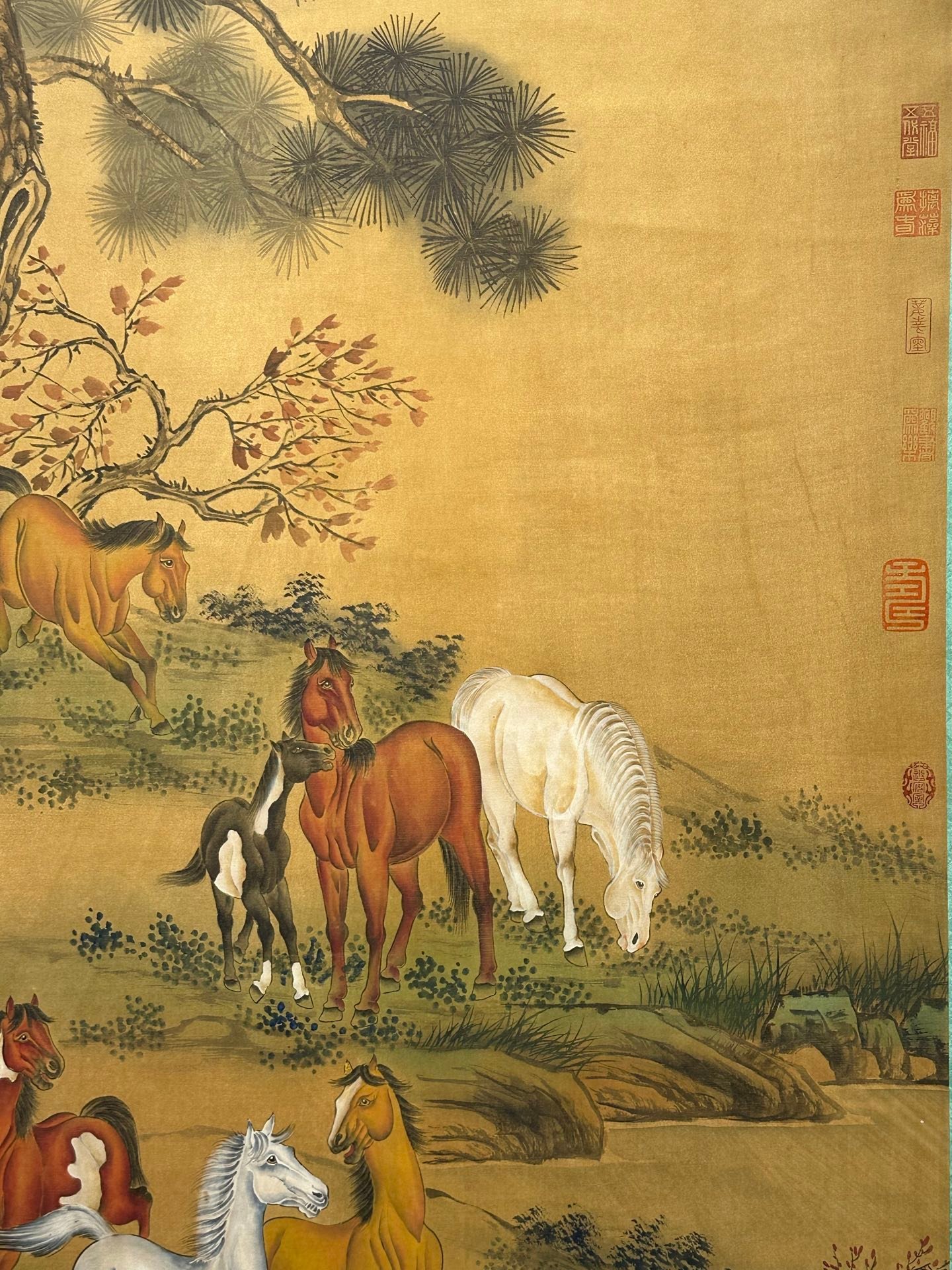 Chinese scroll painting Giuseppe