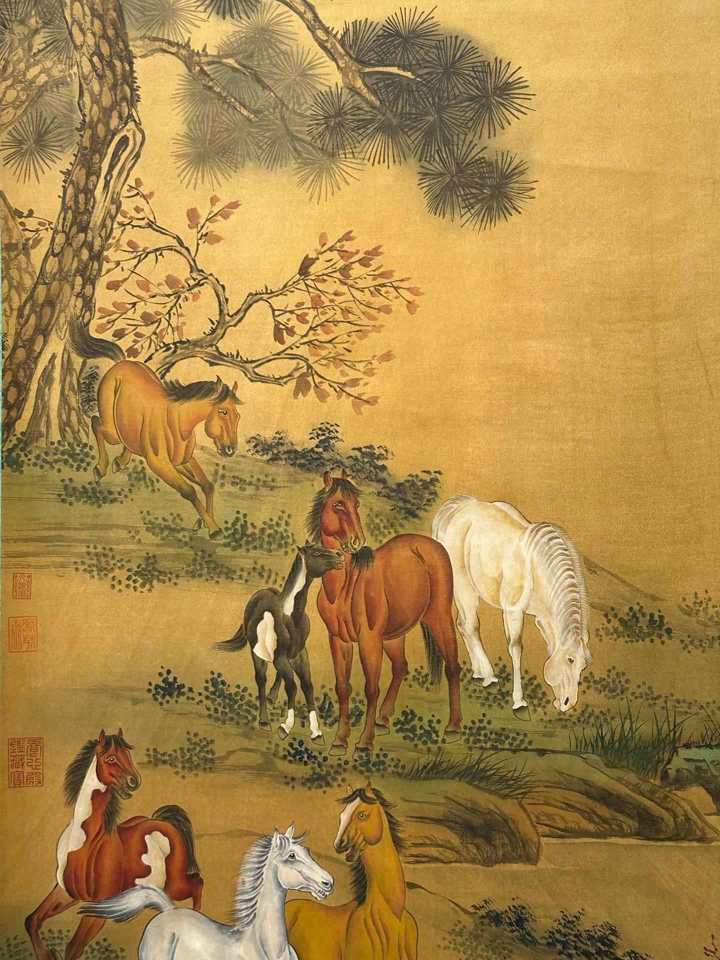 Chinese scroll painting Giuseppe