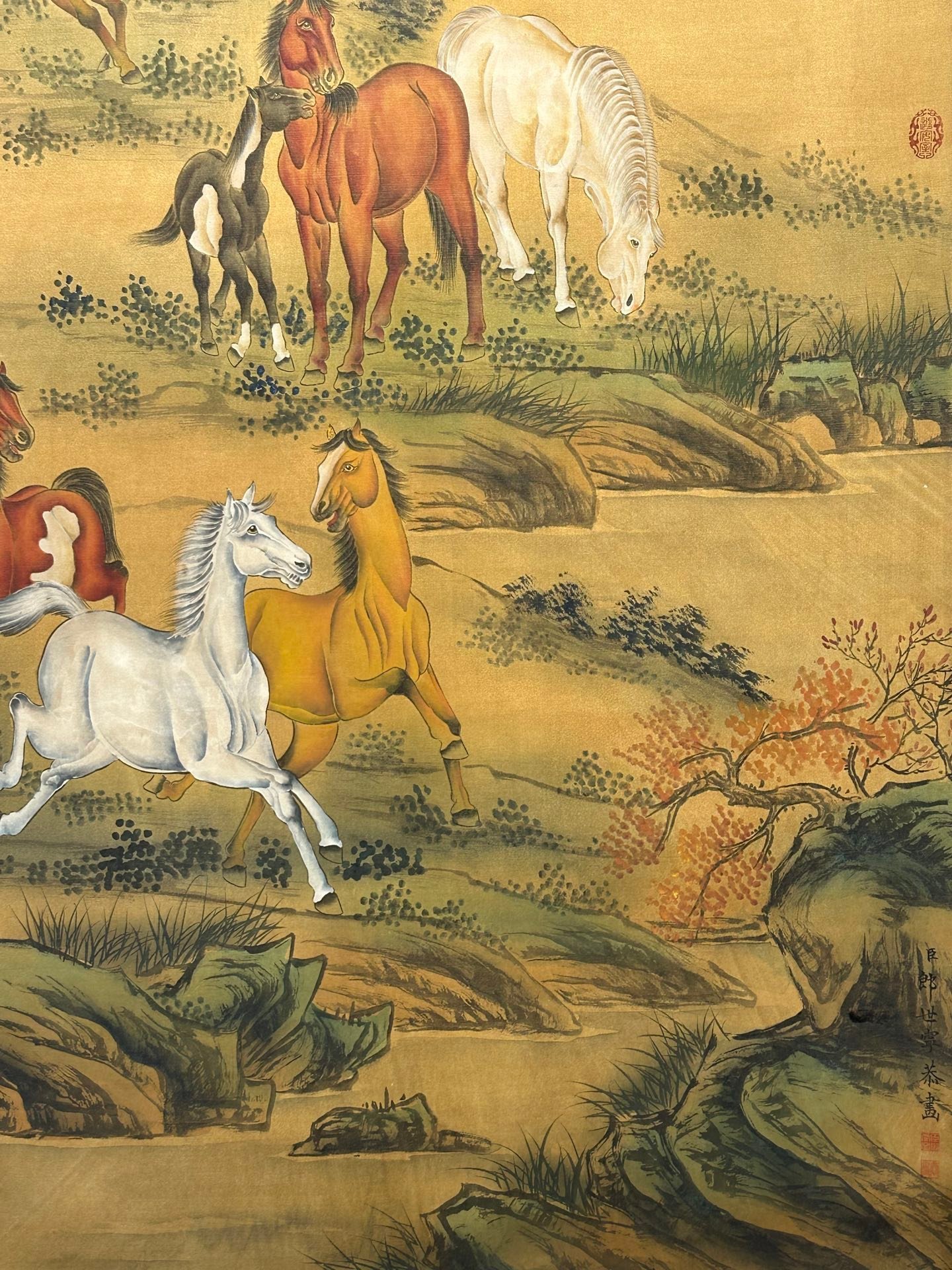 Chinese scroll painting Giuseppe