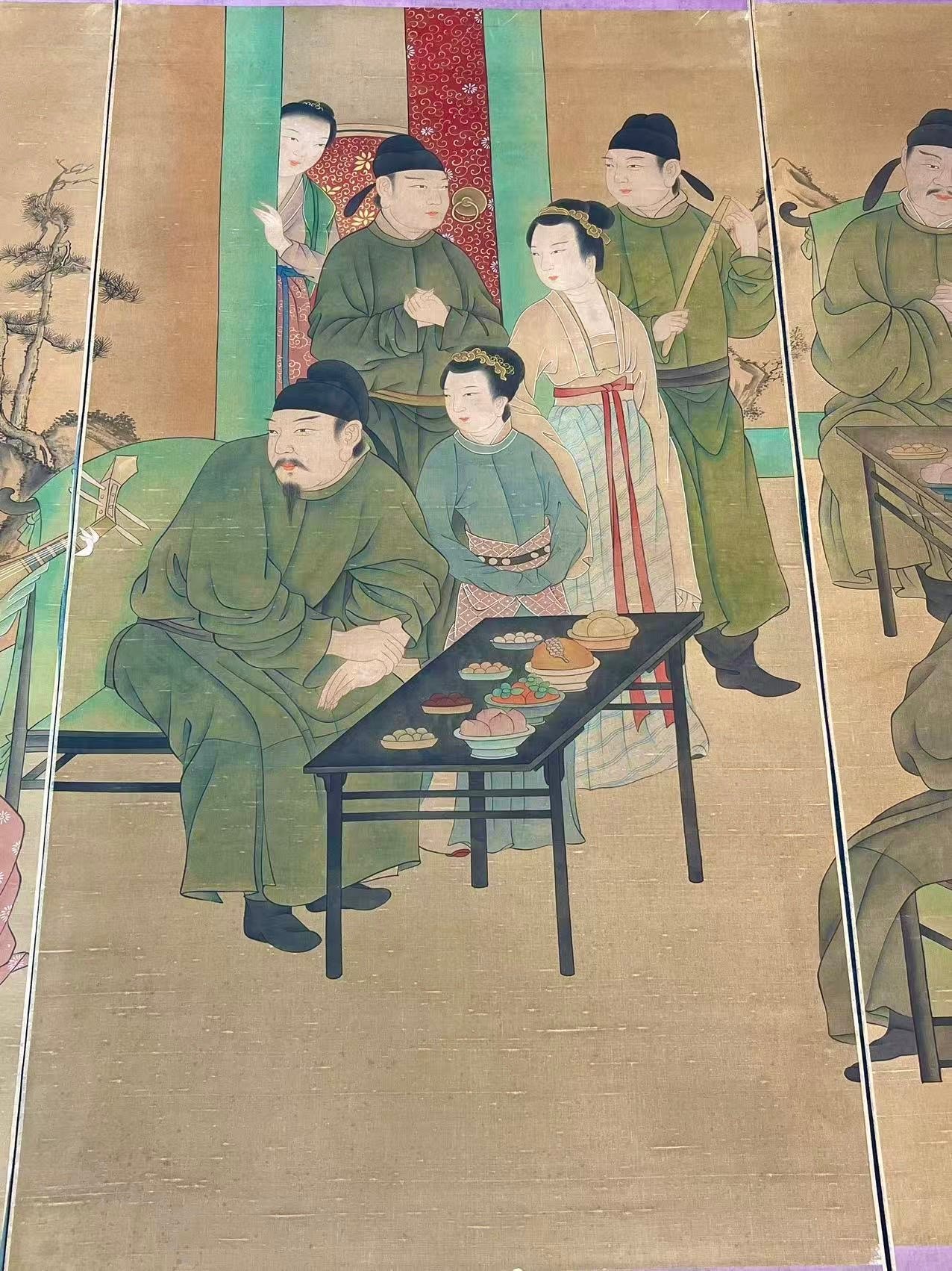 Chinese scroll painting Gu Hongzhong