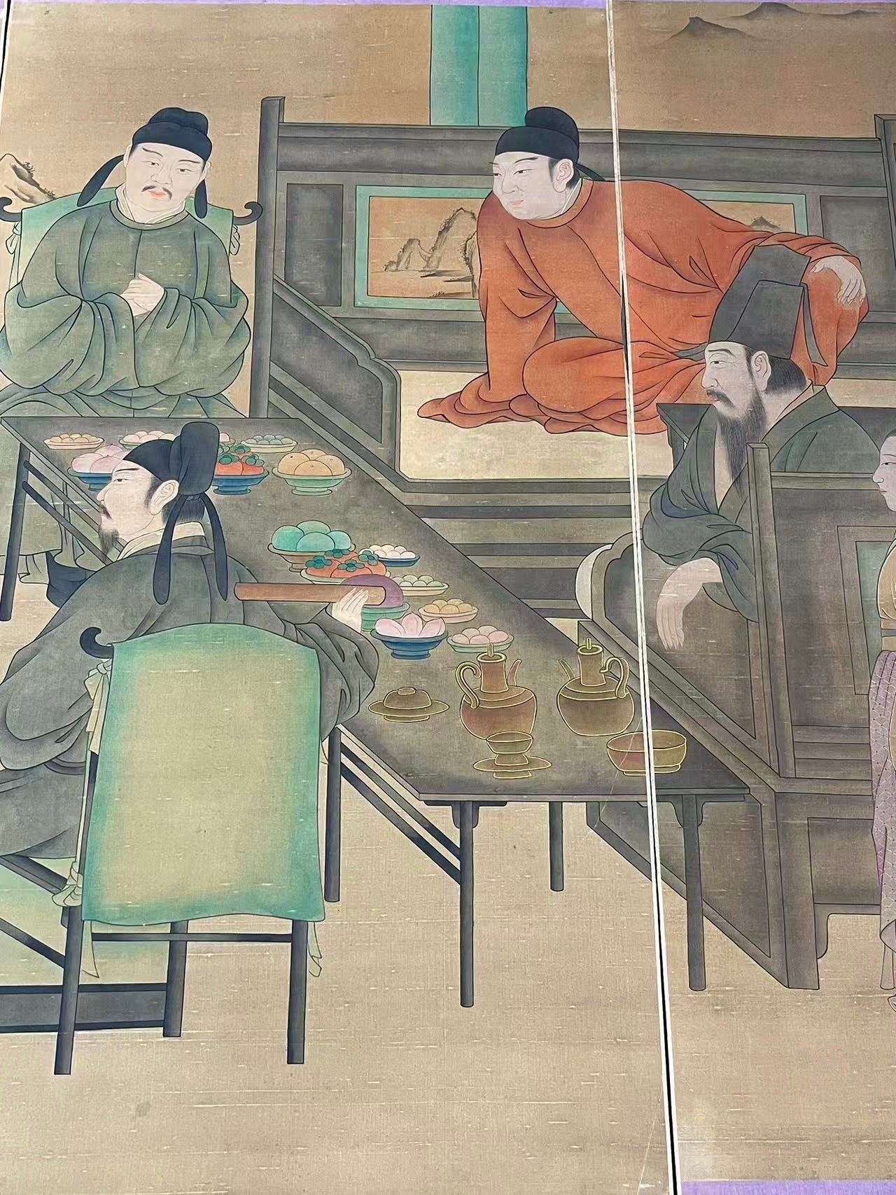 Chinese scroll painting Gu Hongzhong