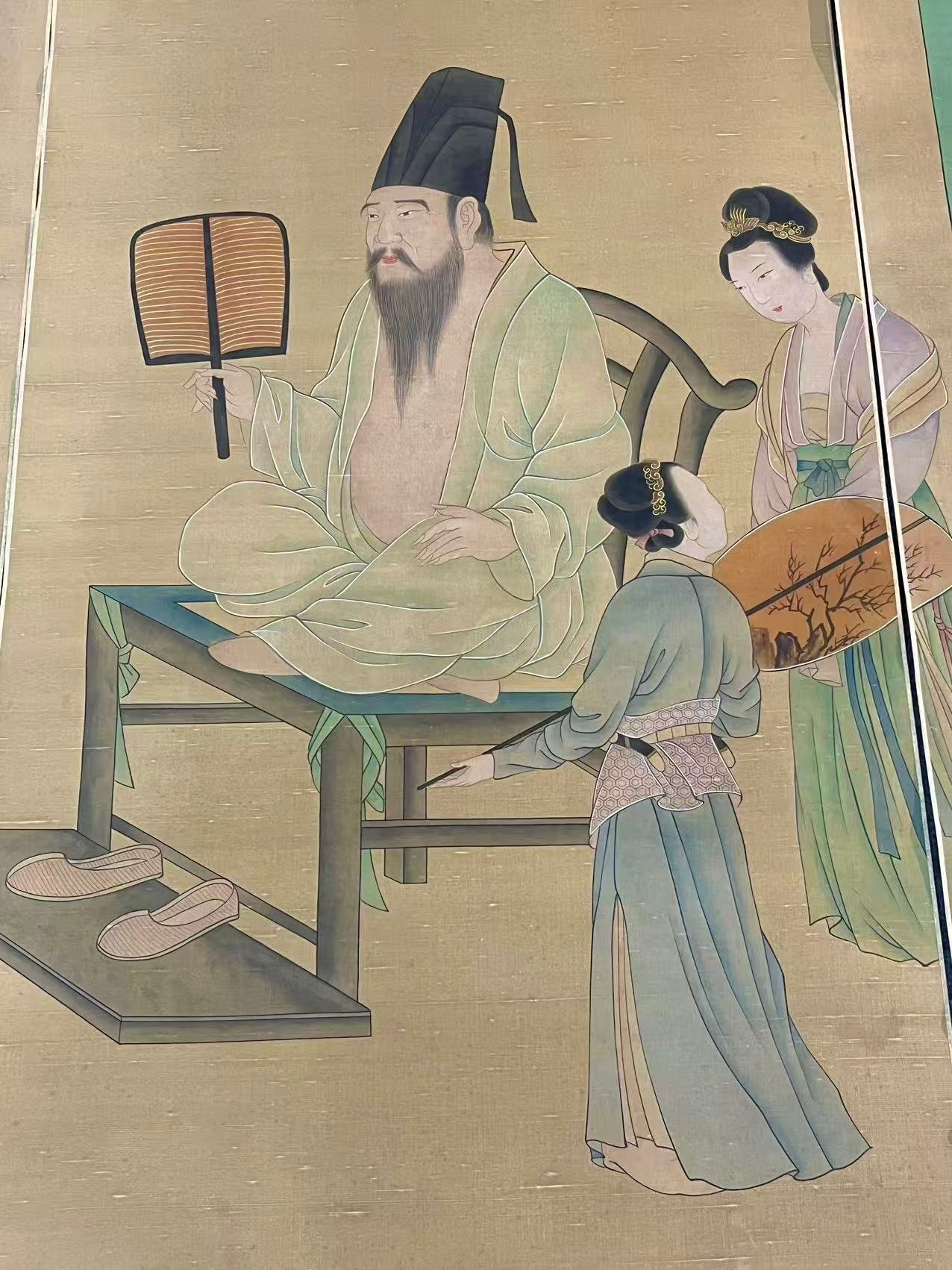 Chinese scroll painting Gu Hongzhong