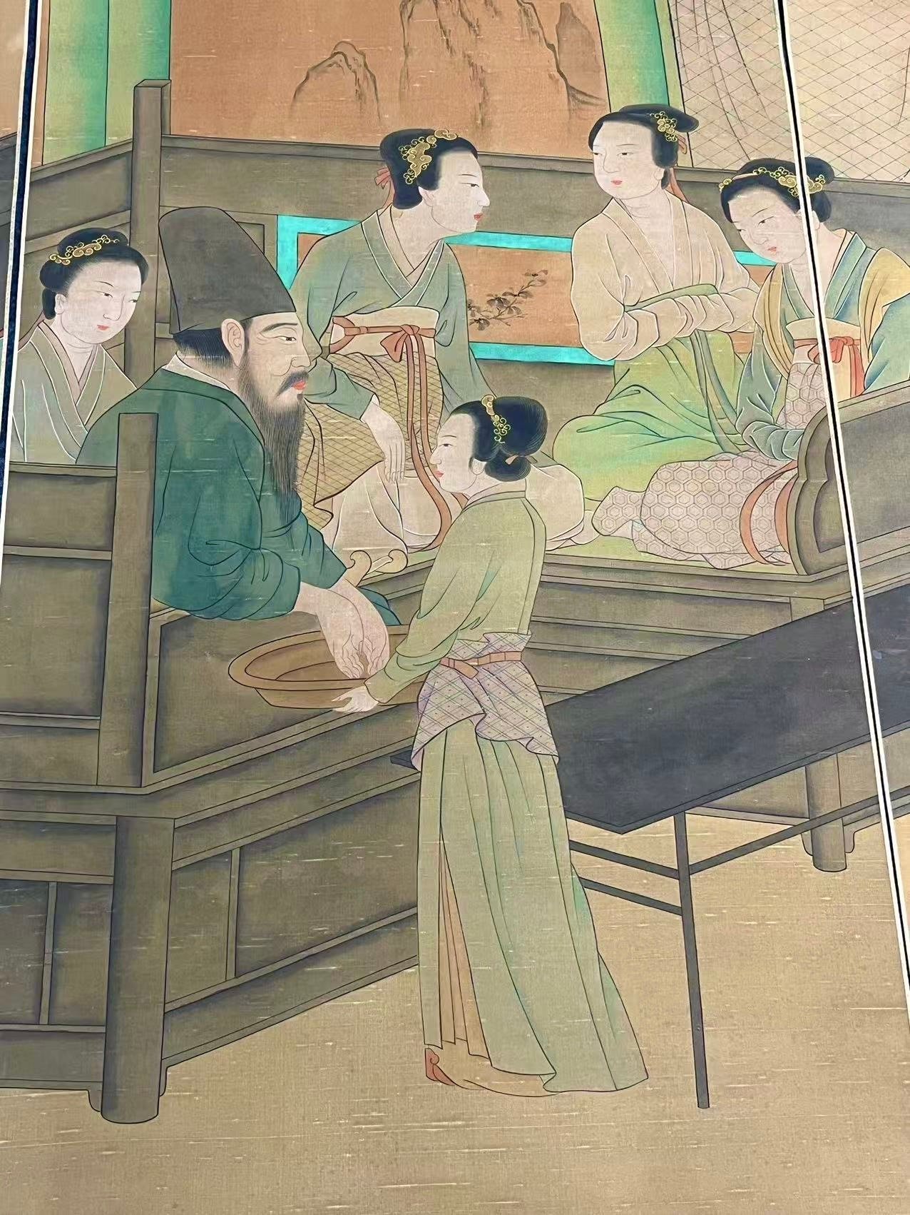 Chinese scroll painting Gu Hongzhong