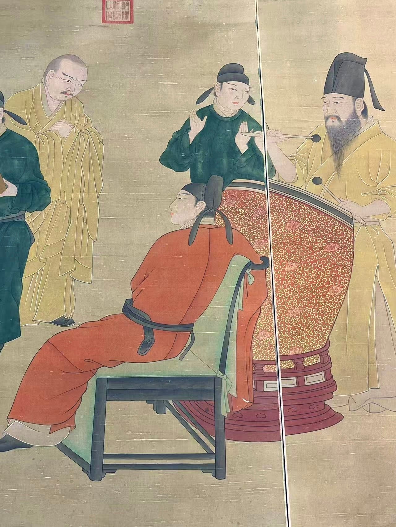 Chinese scroll painting Gu Hongzhong