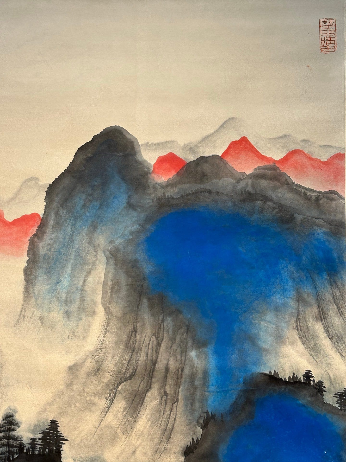 Chinese scroll painting Zhang Daqian