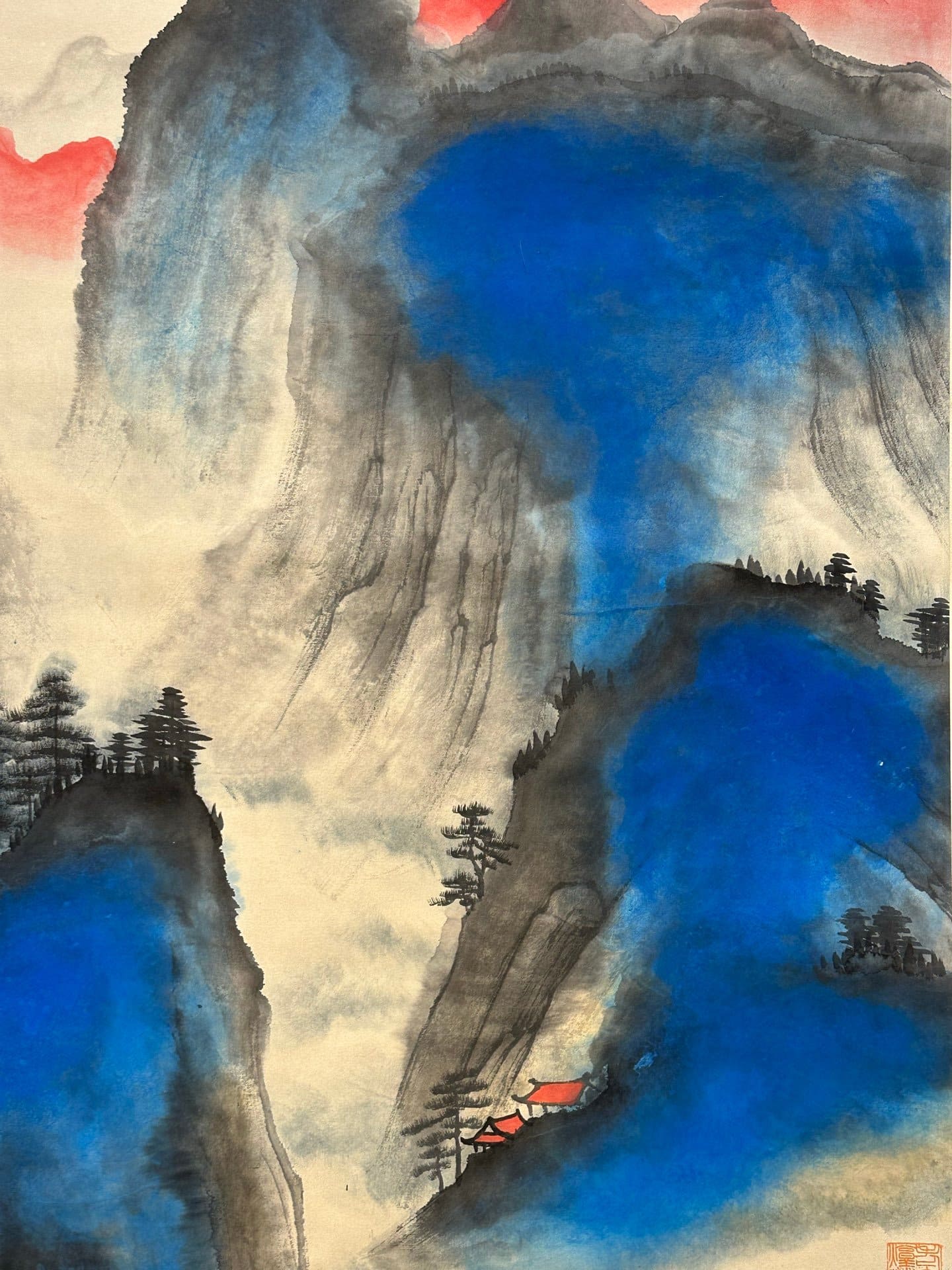 Chinese scroll painting Zhang Daqian