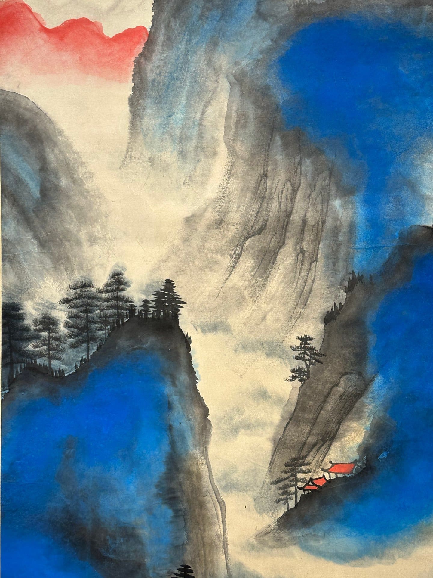 Chinese scroll painting Zhang Daqian