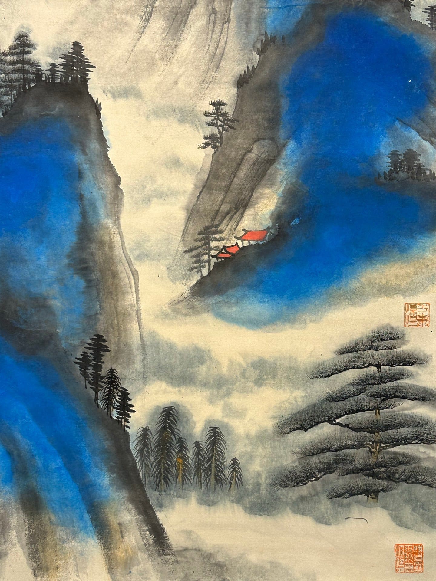 Chinese scroll painting Zhang Daqian