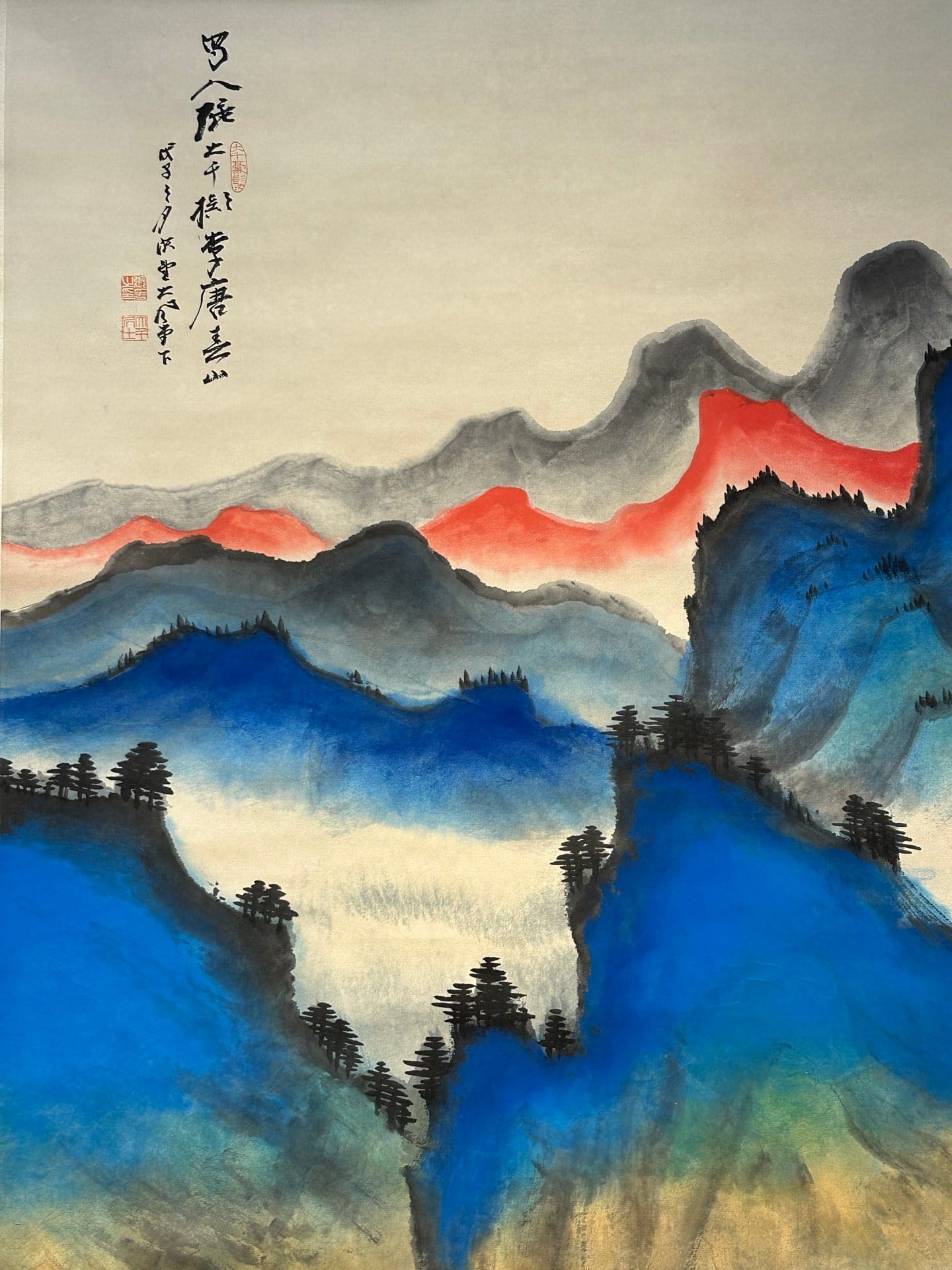 Chinese scroll painting Zhang Daqian
