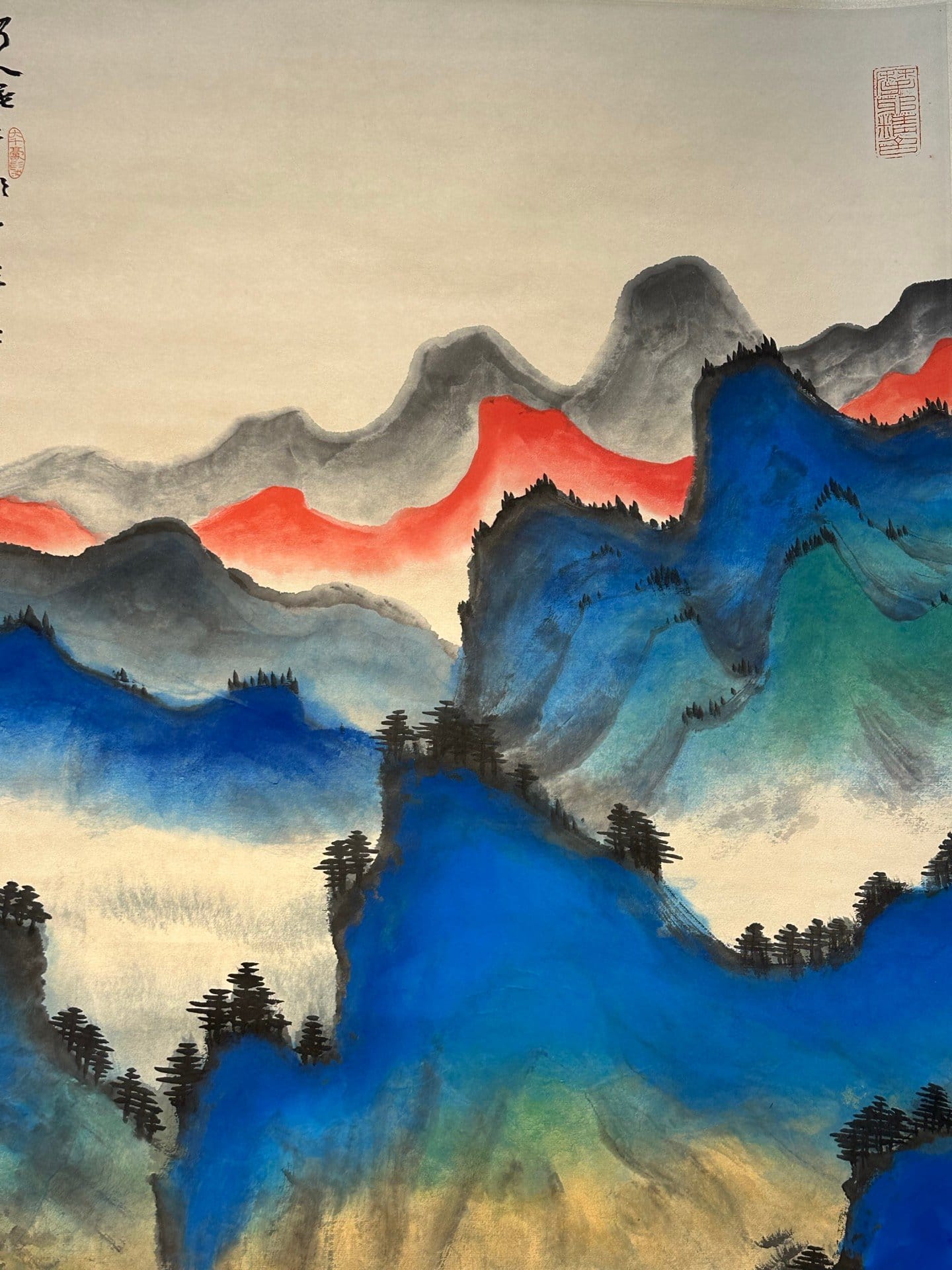 Chinese scroll painting Zhang Daqian