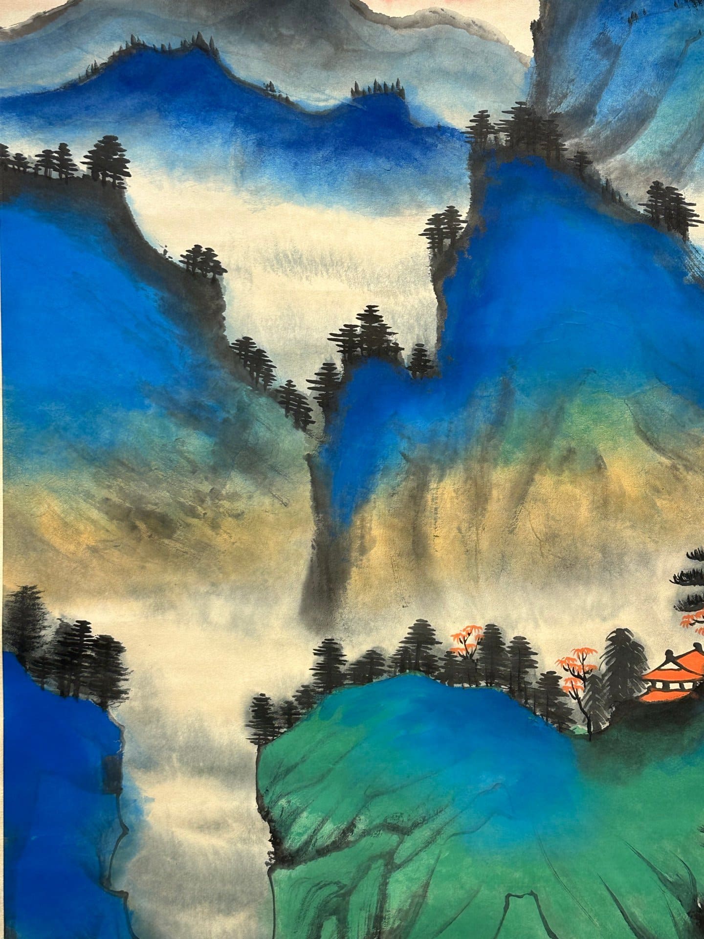 Chinese scroll painting Zhang Daqian
