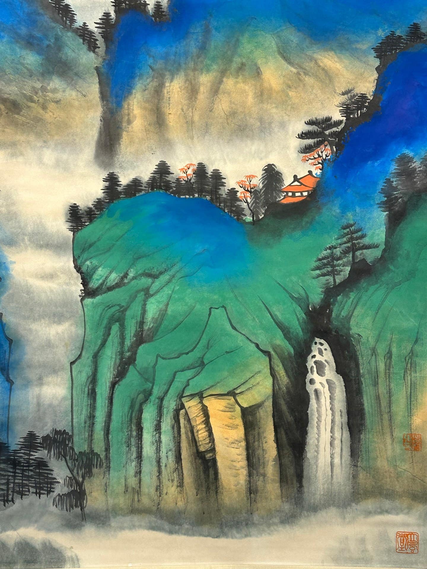 Chinese scroll painting Zhang Daqian